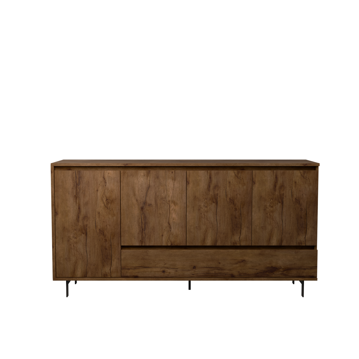 Buffet 4 portes 1 tiroir décor bois Gustavo Buffet 4 portes 1 tiroir décor bois Gustavo