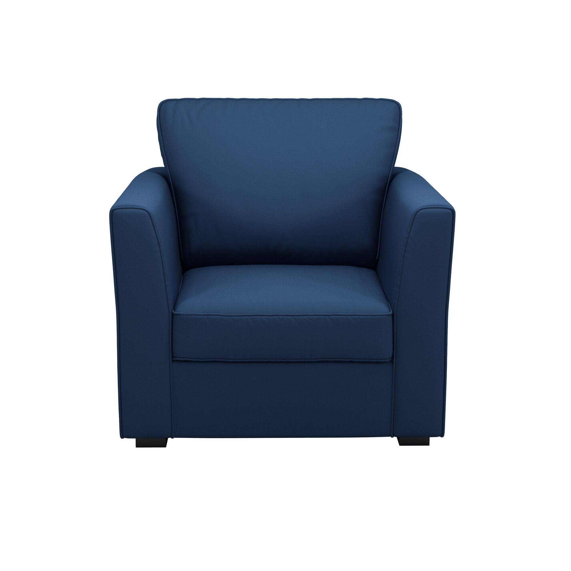 Fauteuil tissu coton déhoussable Marbella