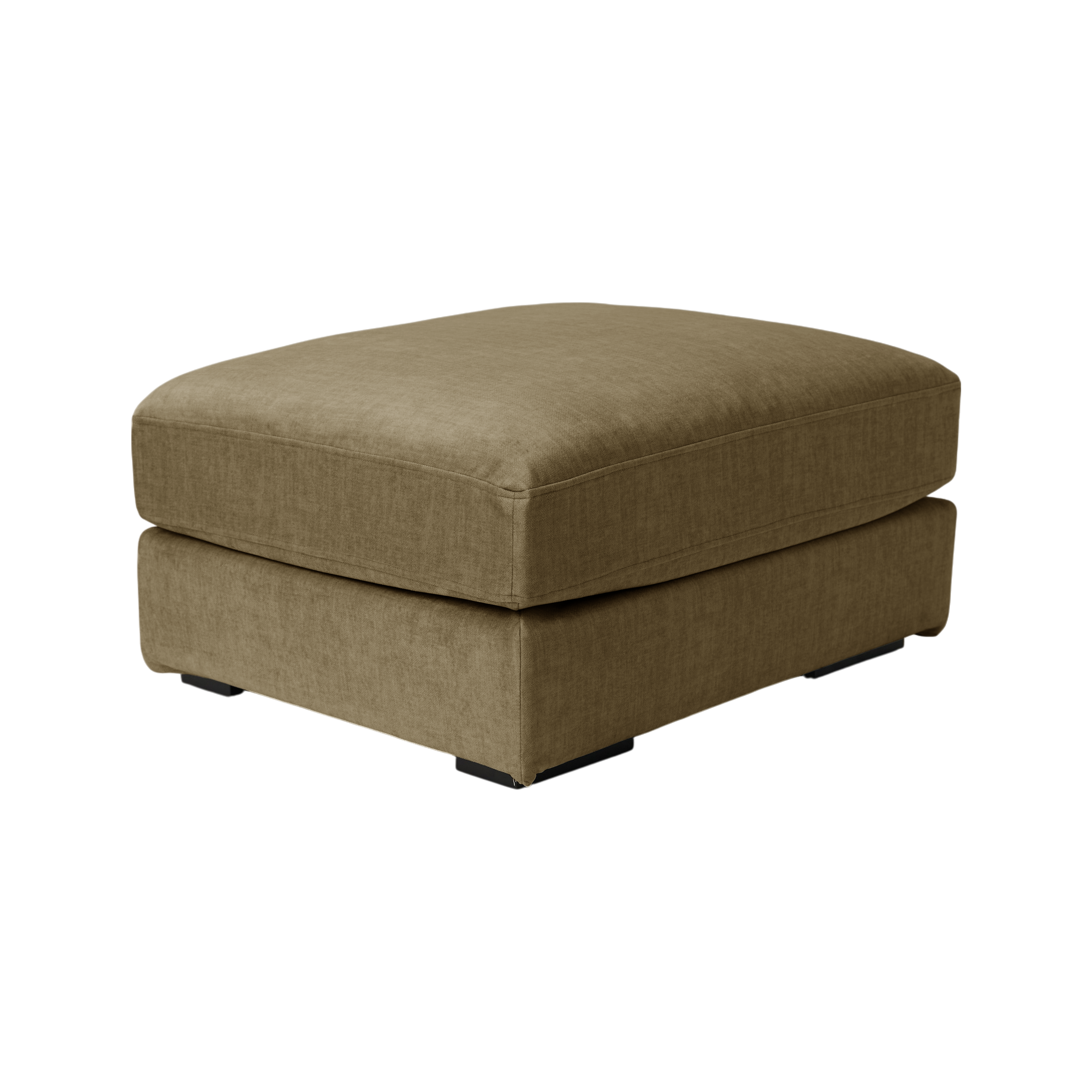 Pouf velours déhoussable Maé