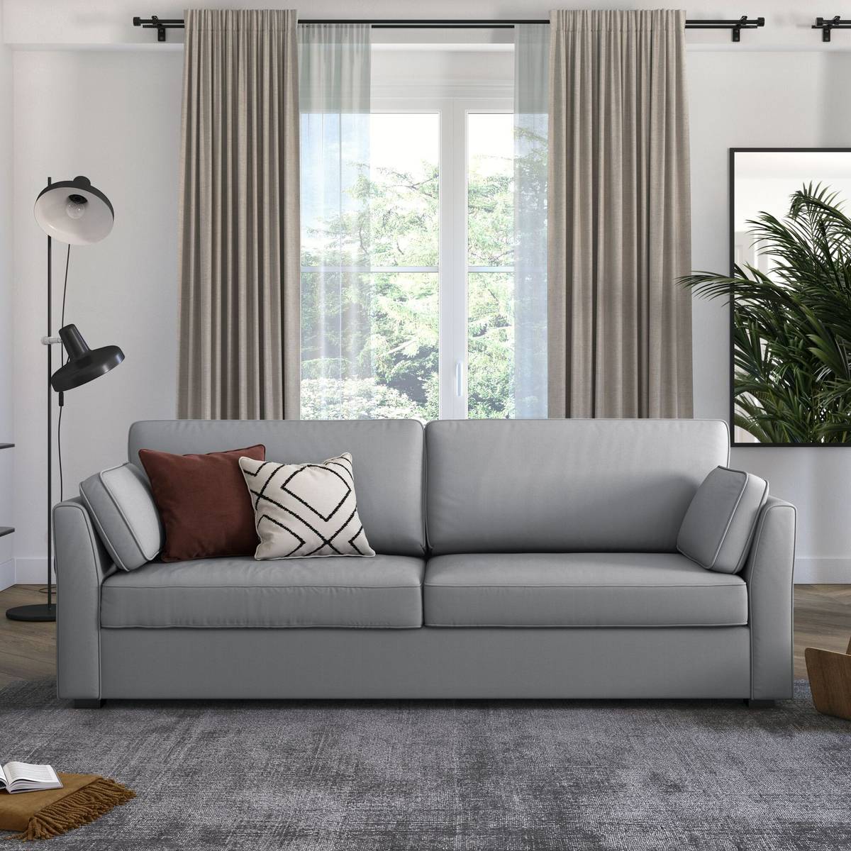Canapé tissu coton déhoussable Marbella Canapé tissu coton déhoussable Marbella