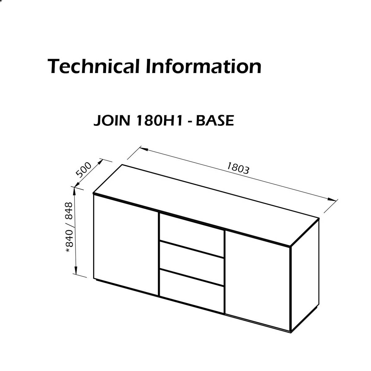 Buffet 2 portes 3 tiroirs Tilda Buffet 2 portes 3 tiroirs Tilda