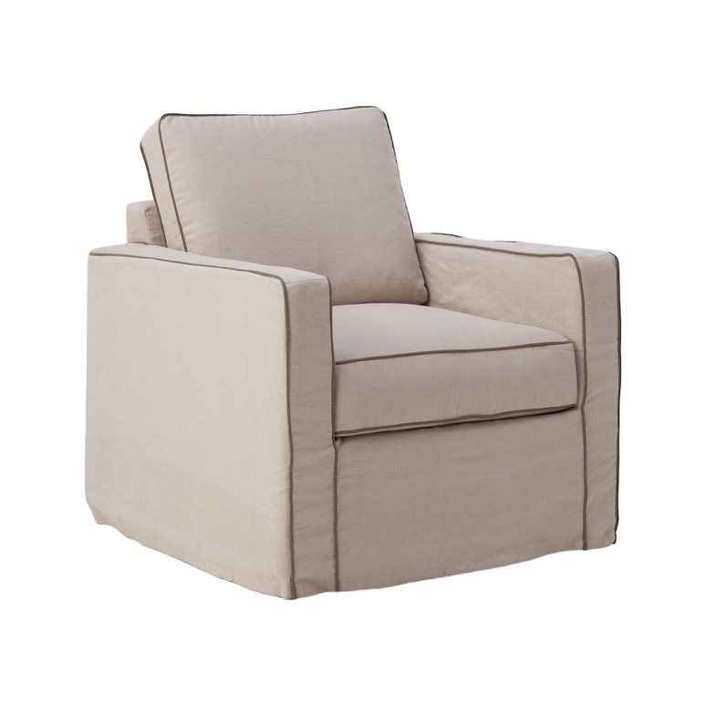 Fauteuil coton/lin déhoussable Margot Fauteuil coton/lin déhoussable Margot