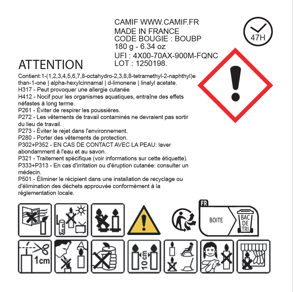 Bougie parfumée Les sentiers de la pinède