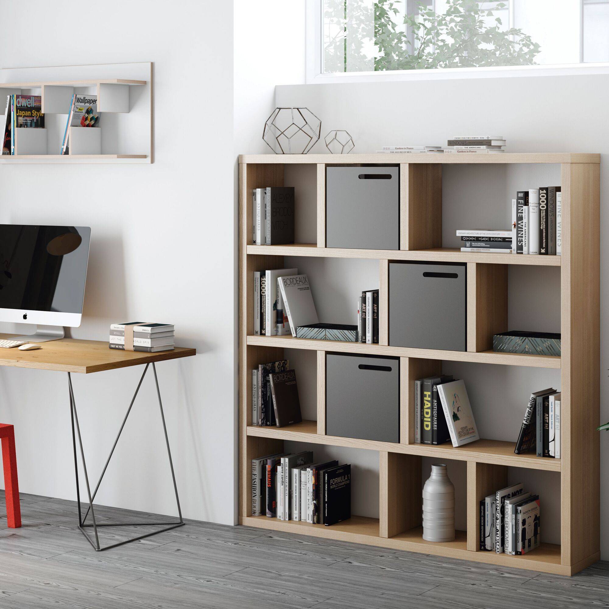 Bibliothèque 4 niveaux L150 cm Texas