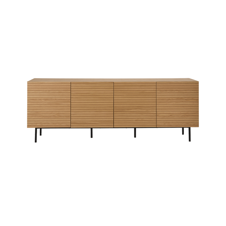 Buffet 4 portes bois pieds métal Alex Buffet 4 portes bois pieds métal Alex