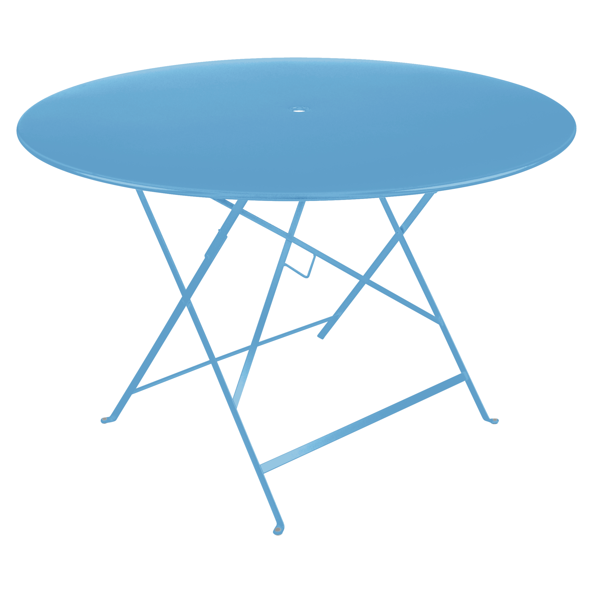 Table Ronde Pliante Ø117 cm Bistro en Acier