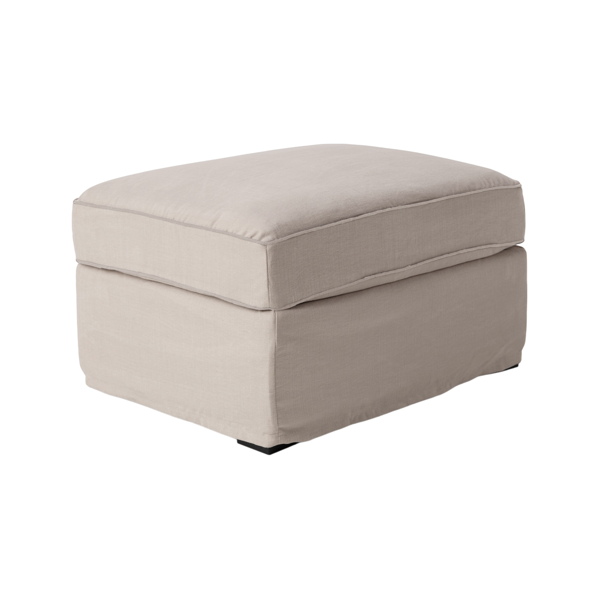 Pouf coton/lin déhoussable Margot Pouf coton/lin déhoussable Margot