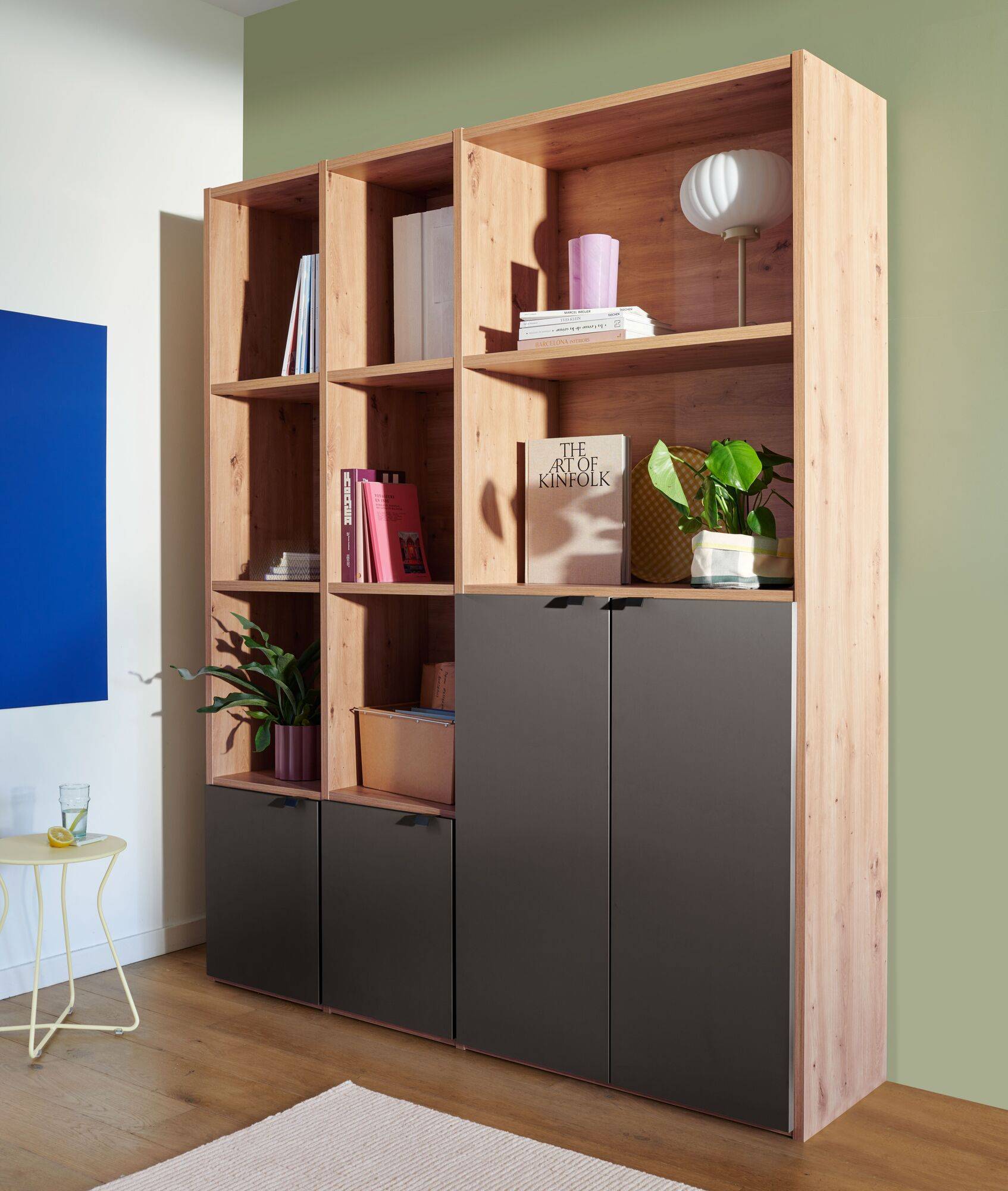 Bibliothèque 4 portes moyenne version Marlone