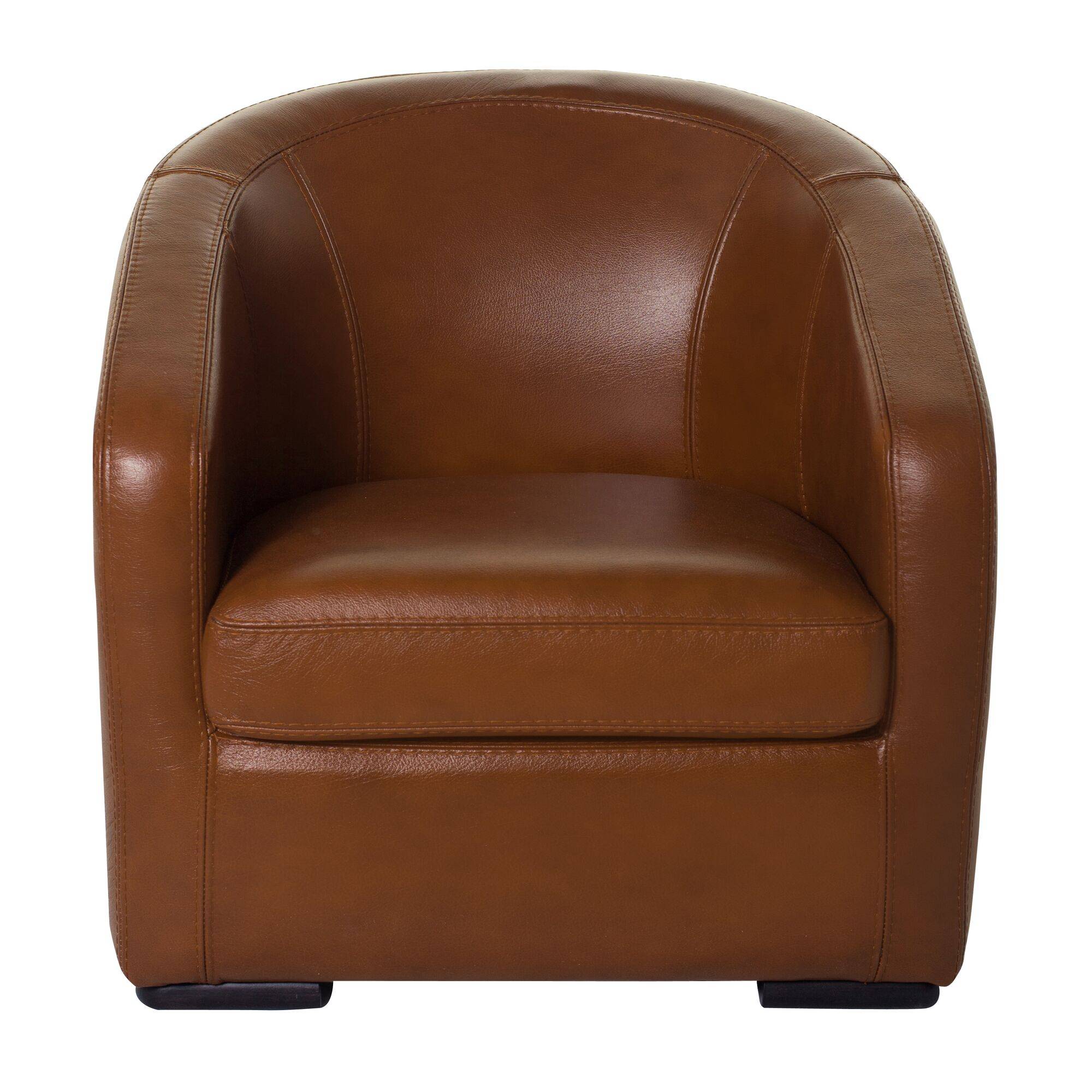 Fauteuil cabriolet Melbourne cuir pleine fleur 2.6 mm