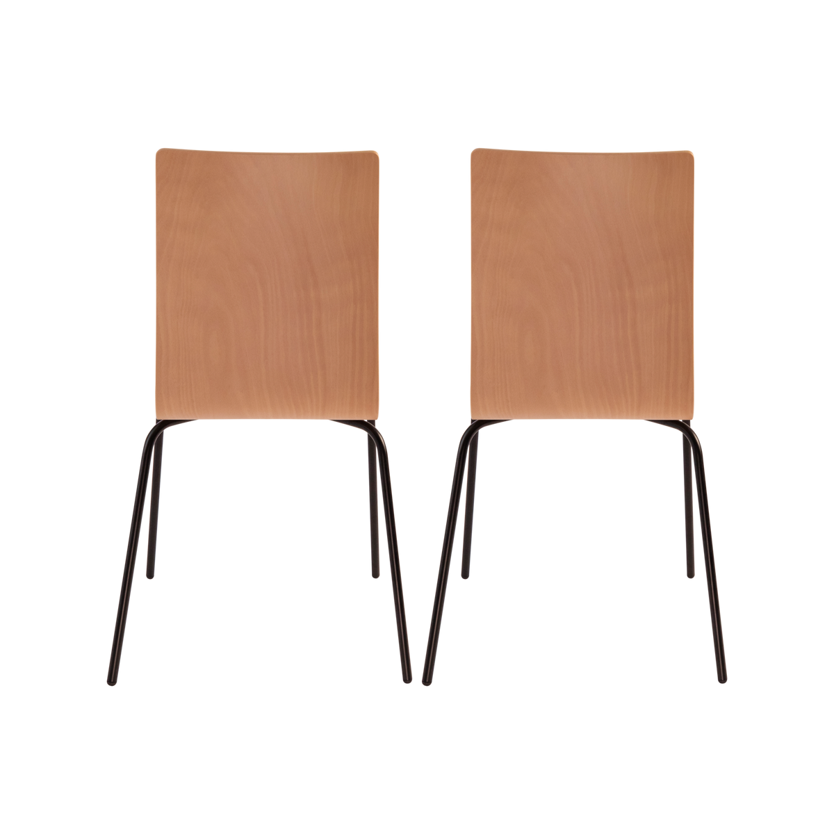 Lot de 2 chaises hêtre Reda Lot de 2 chaises hêtre Reda