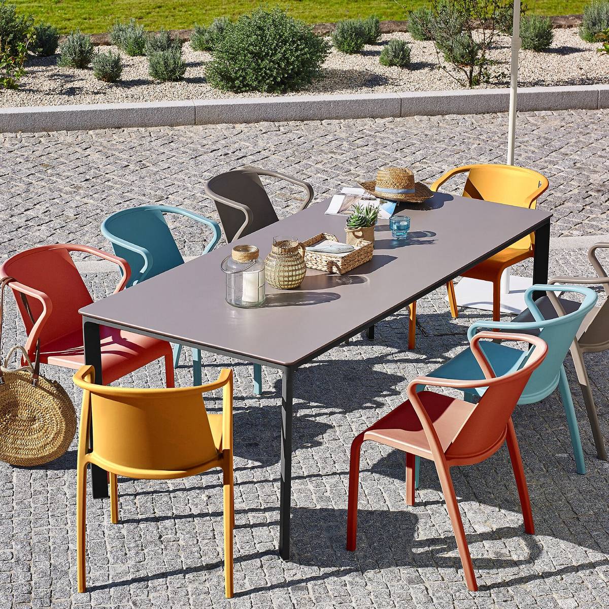 Lot de 2 Fauteuils Empilables Fado Lot de 2 Fauteuils Empilables Fado