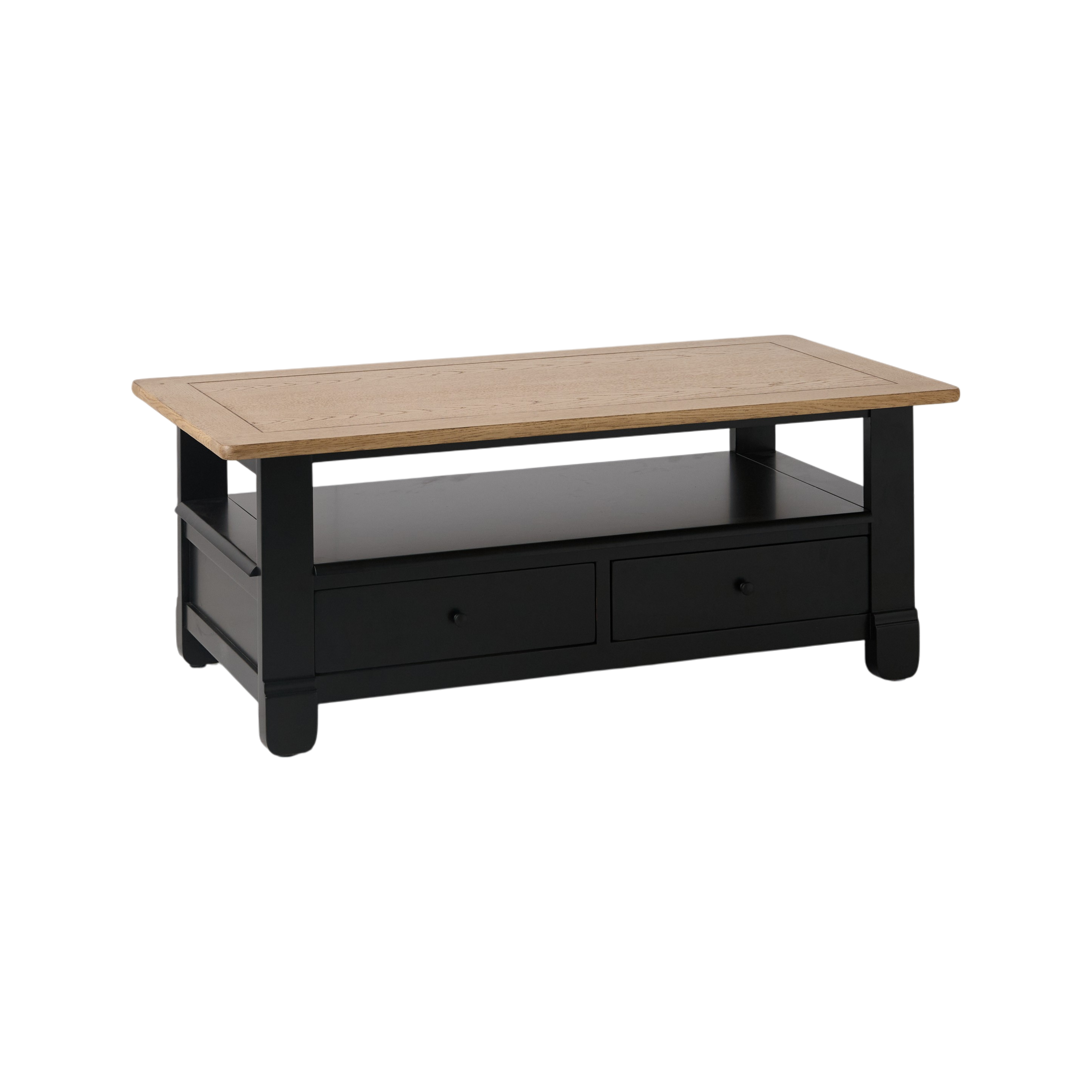 Table basse bois massif 2 tiroirs Embellie