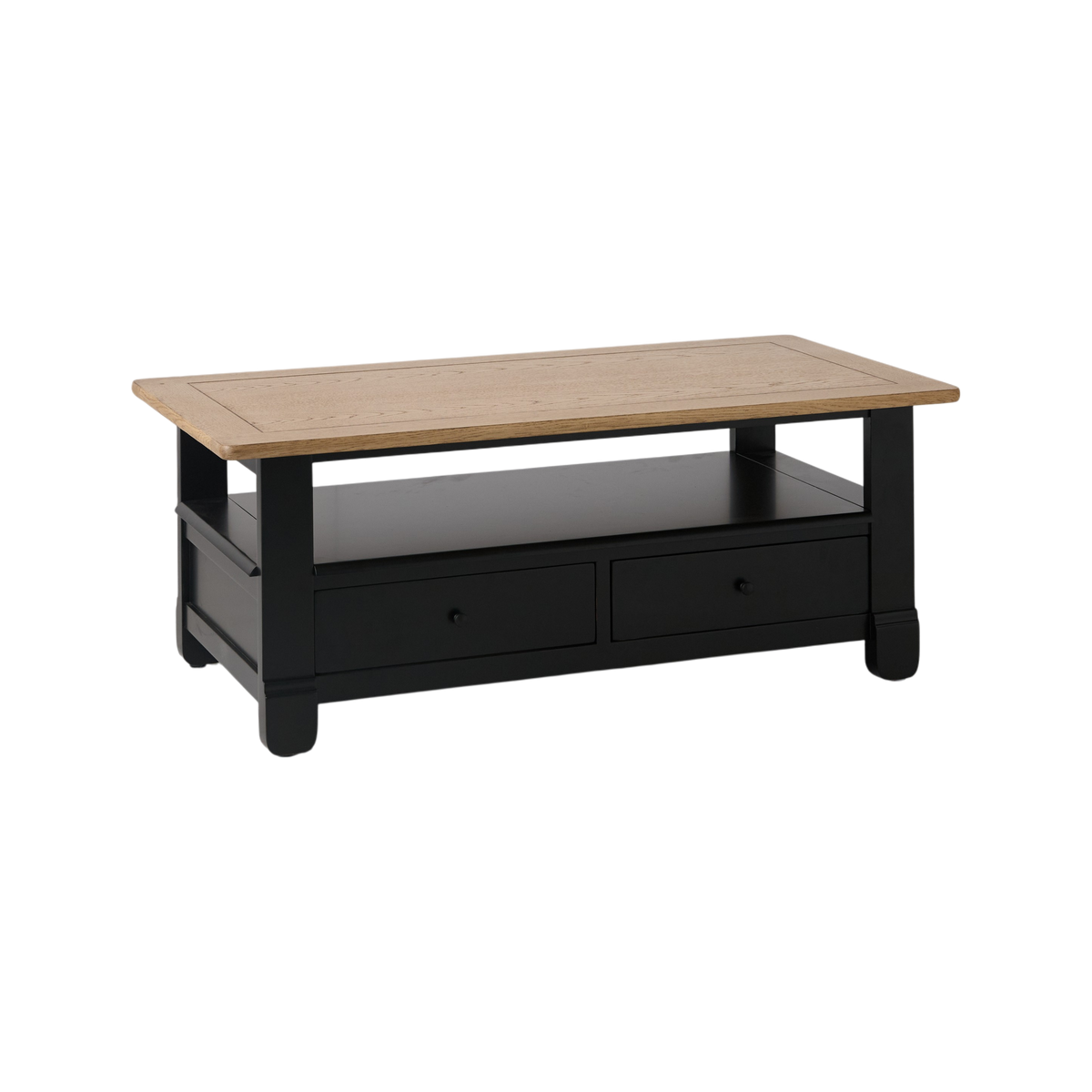 Table basse bois massif 2 tiroirs Embellie Table basse bois massif 2 tiroirs Embellie