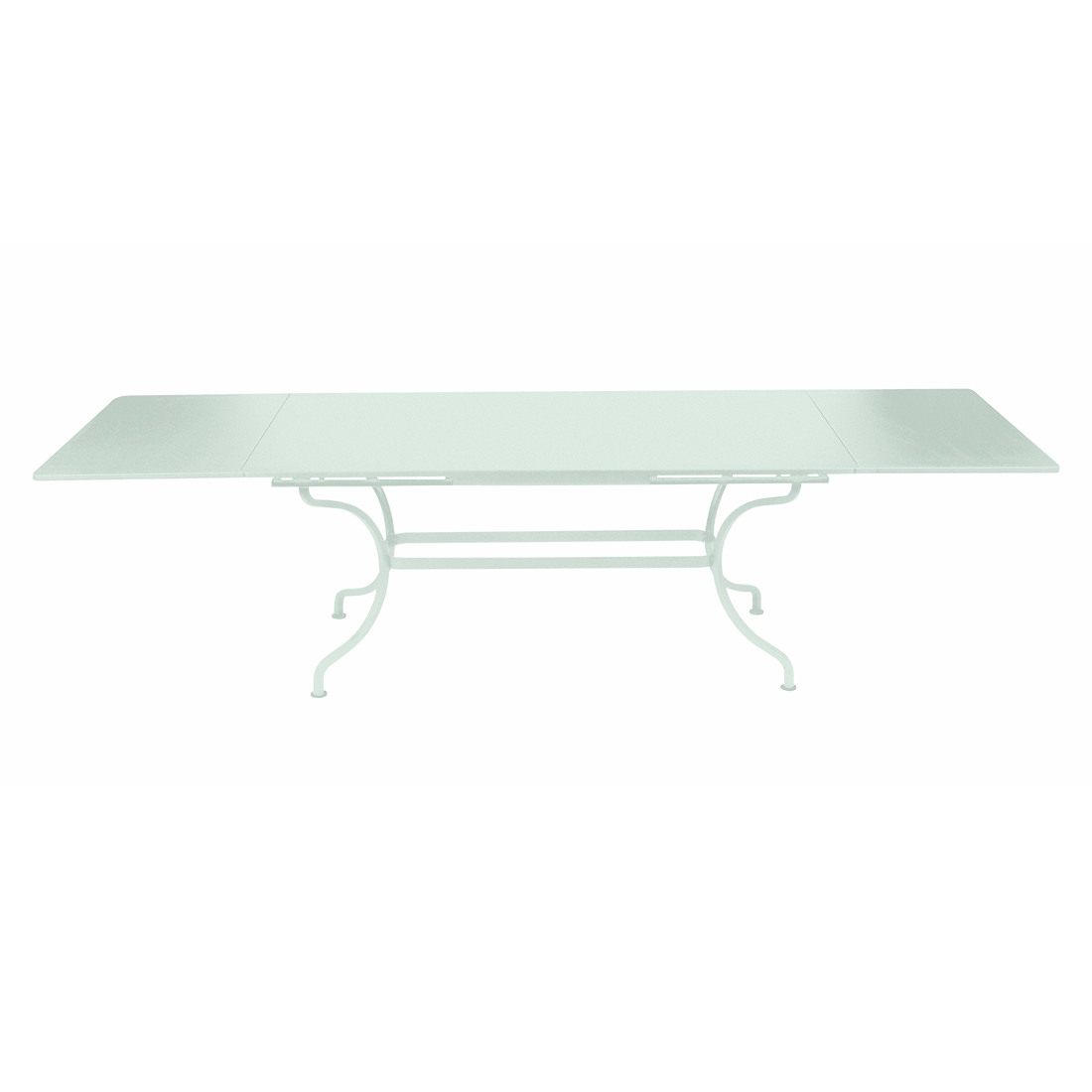 Table Rectangulaire à Rallonges 200/300 x 100 cm Romane en Acier