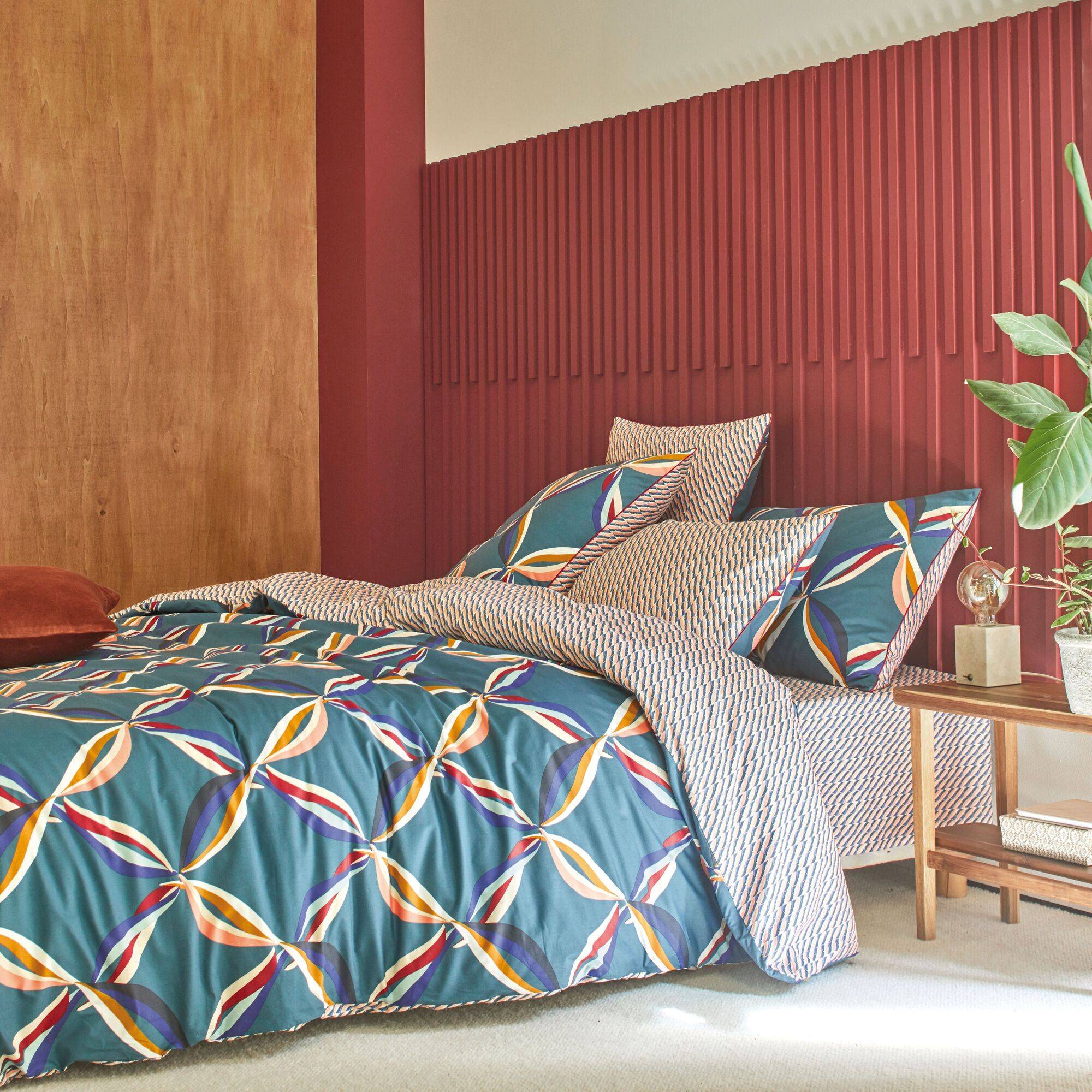 Drap percale coton peigné CINETIQUE