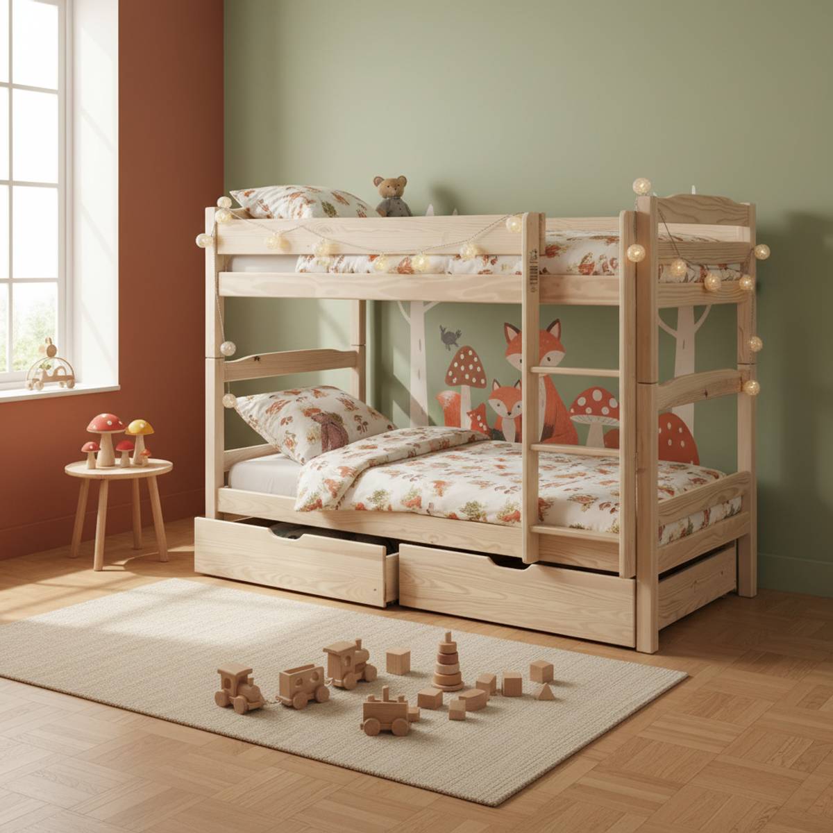 Lits superposés séparables + lot de 2 tiroirs Lits superposés séparables + lot de 2 tiroirs