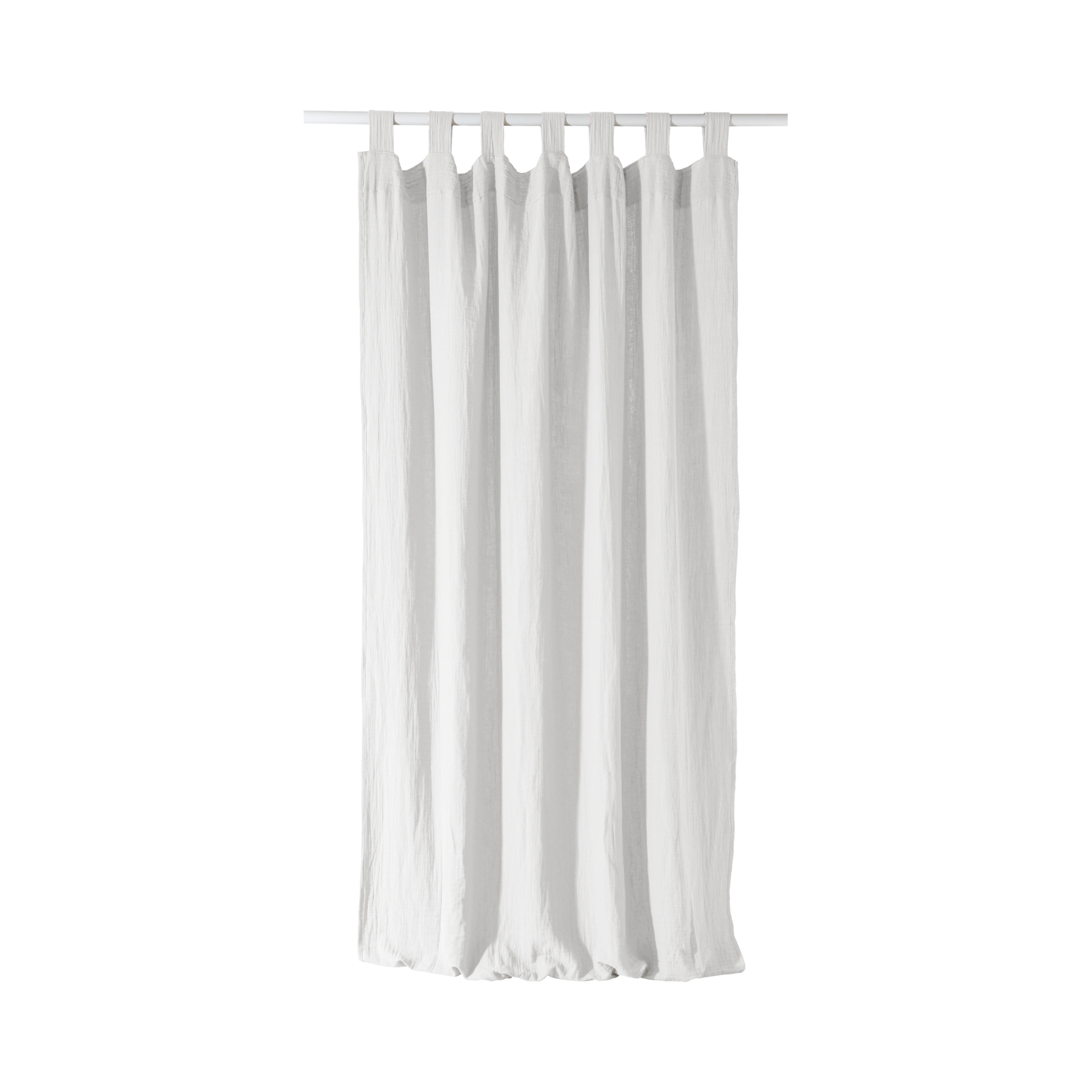 Rideau à pattes gaze de coton Cybelle