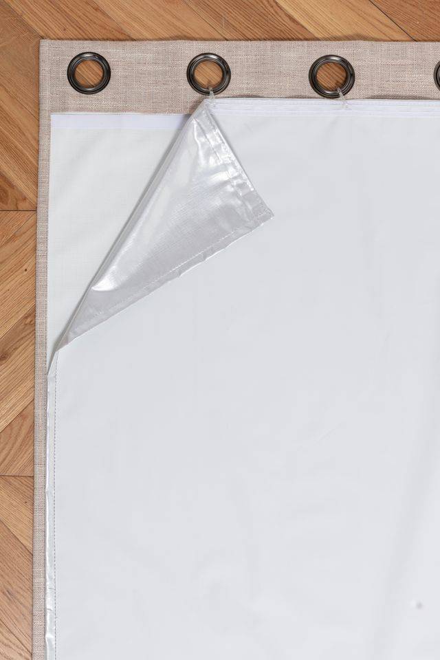 Doublure occultant et thermique Bi-Well, blanc & argent