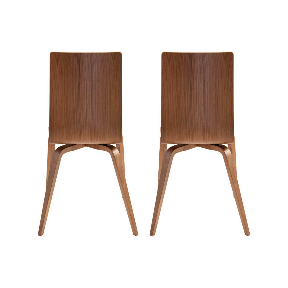 Lot de 2 chaises noyer Reda Lot de 2 chaises noyer Reda