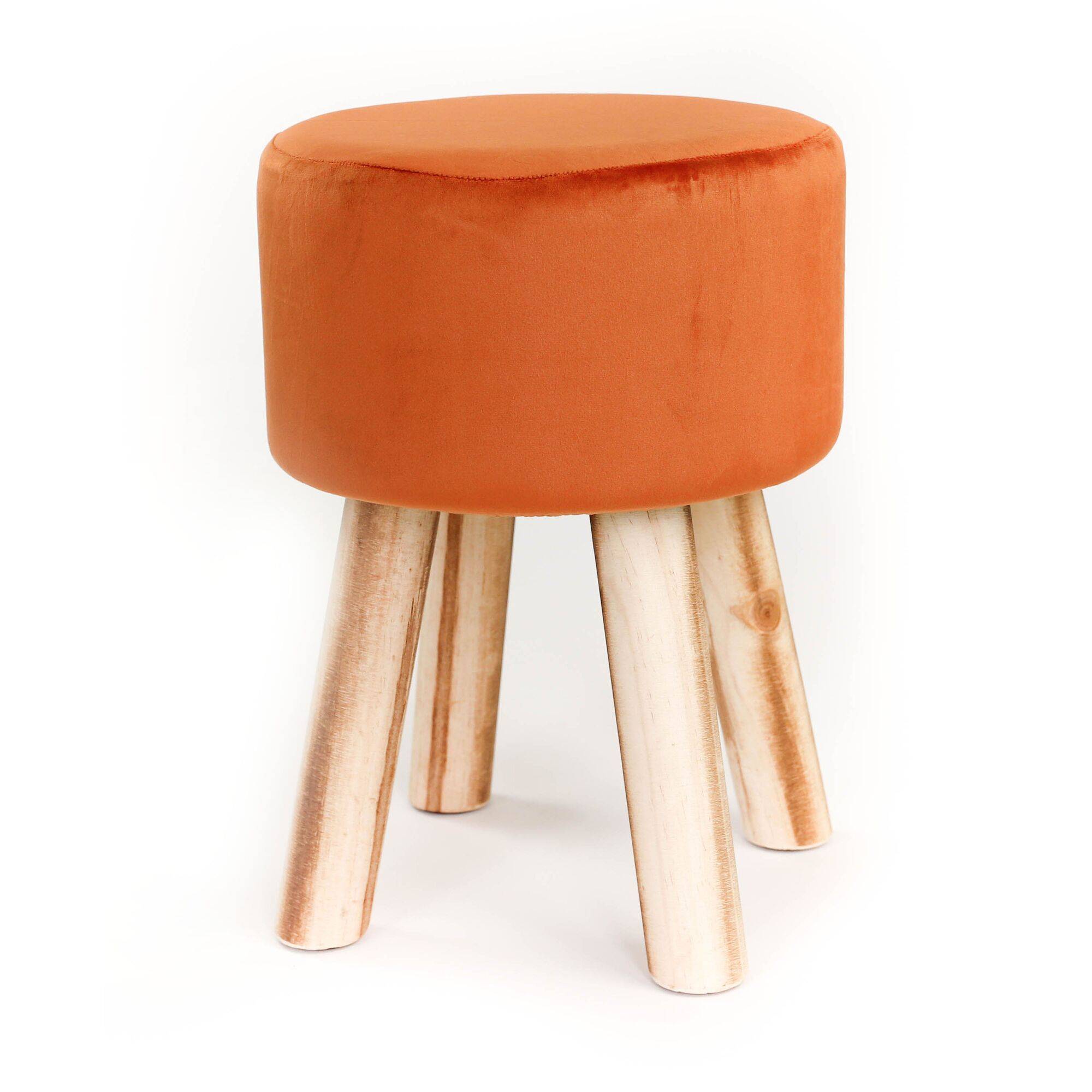 Tabouret velours Velina