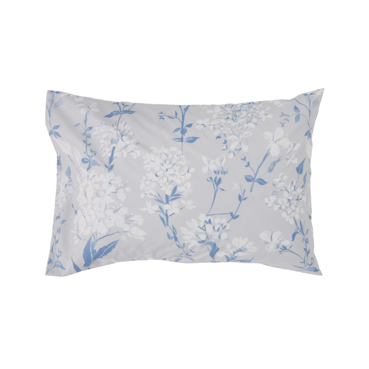 Lot de 2 taies d'oreiller percale Passerage CAMIF Lot de 2 taies d'oreiller percale Passerage CAMIF