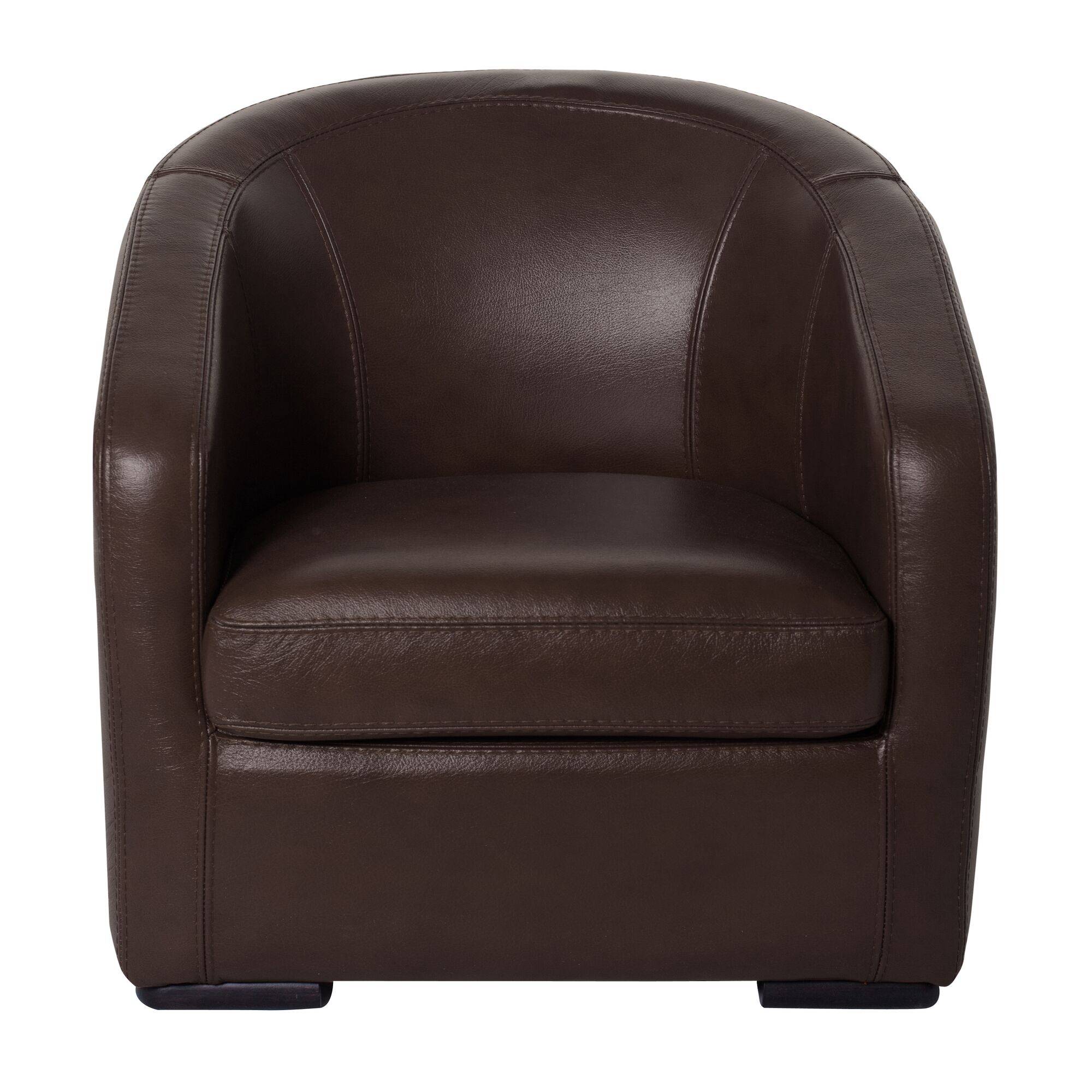 Fauteuil cabriolet Melbourne cuir pleine fleur 2.6 mm