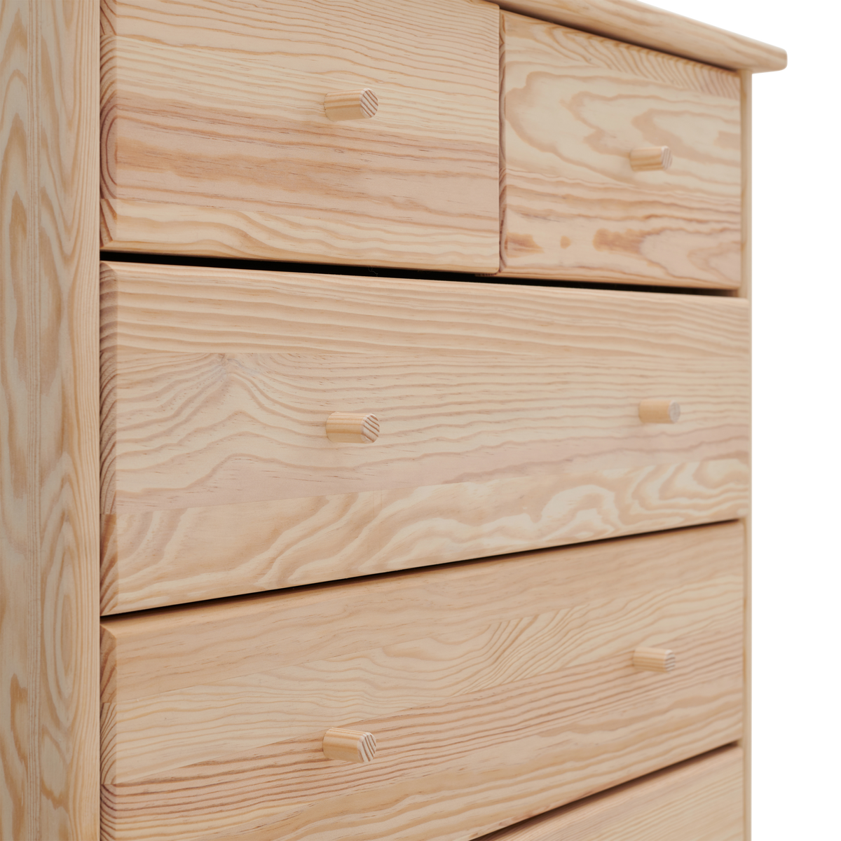 Commode bois massif 5 tiroirs Iris Commode bois massif 5 tiroirs Iris