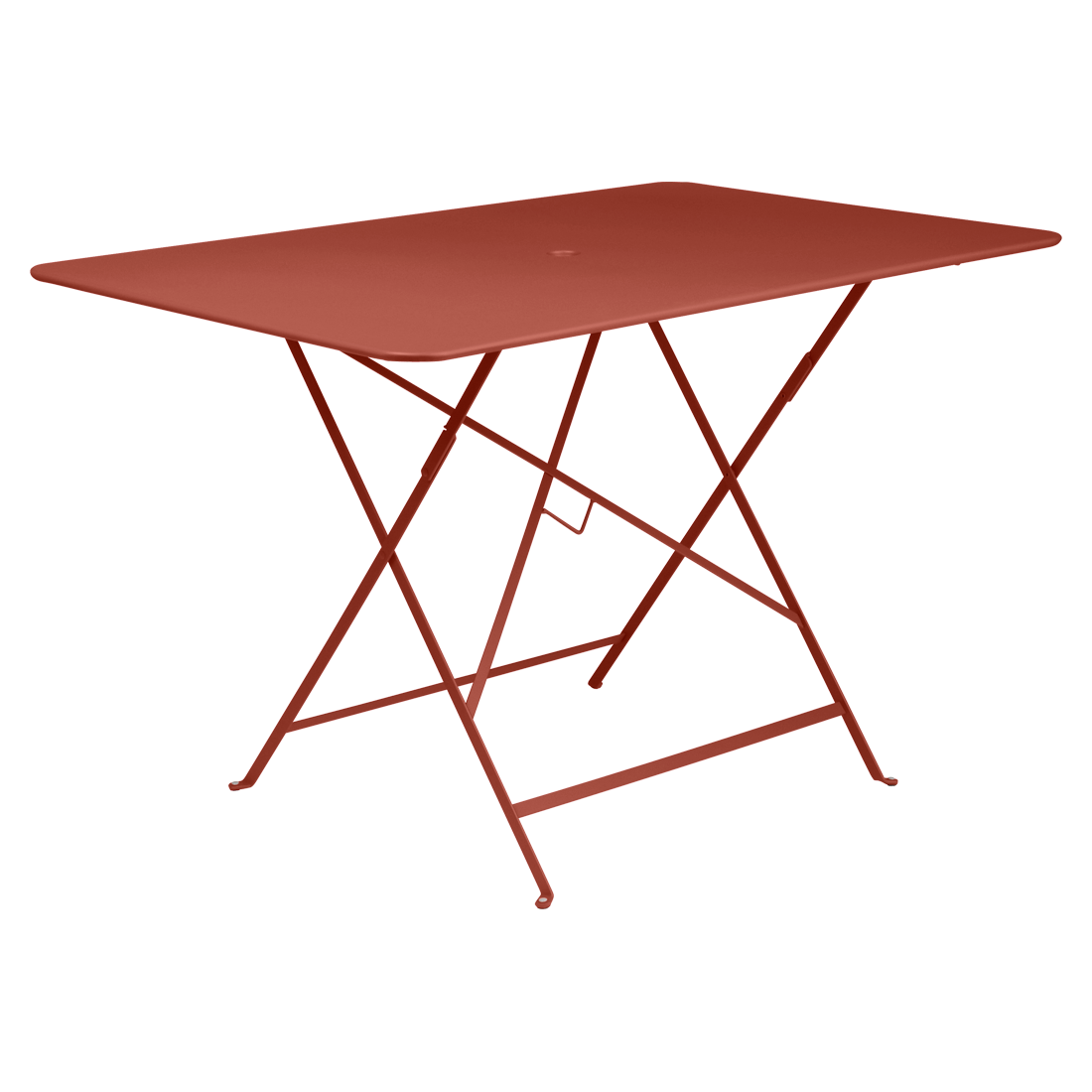 Table Rectangulaire Pliante 117 x 77 cm Bistro en Acier