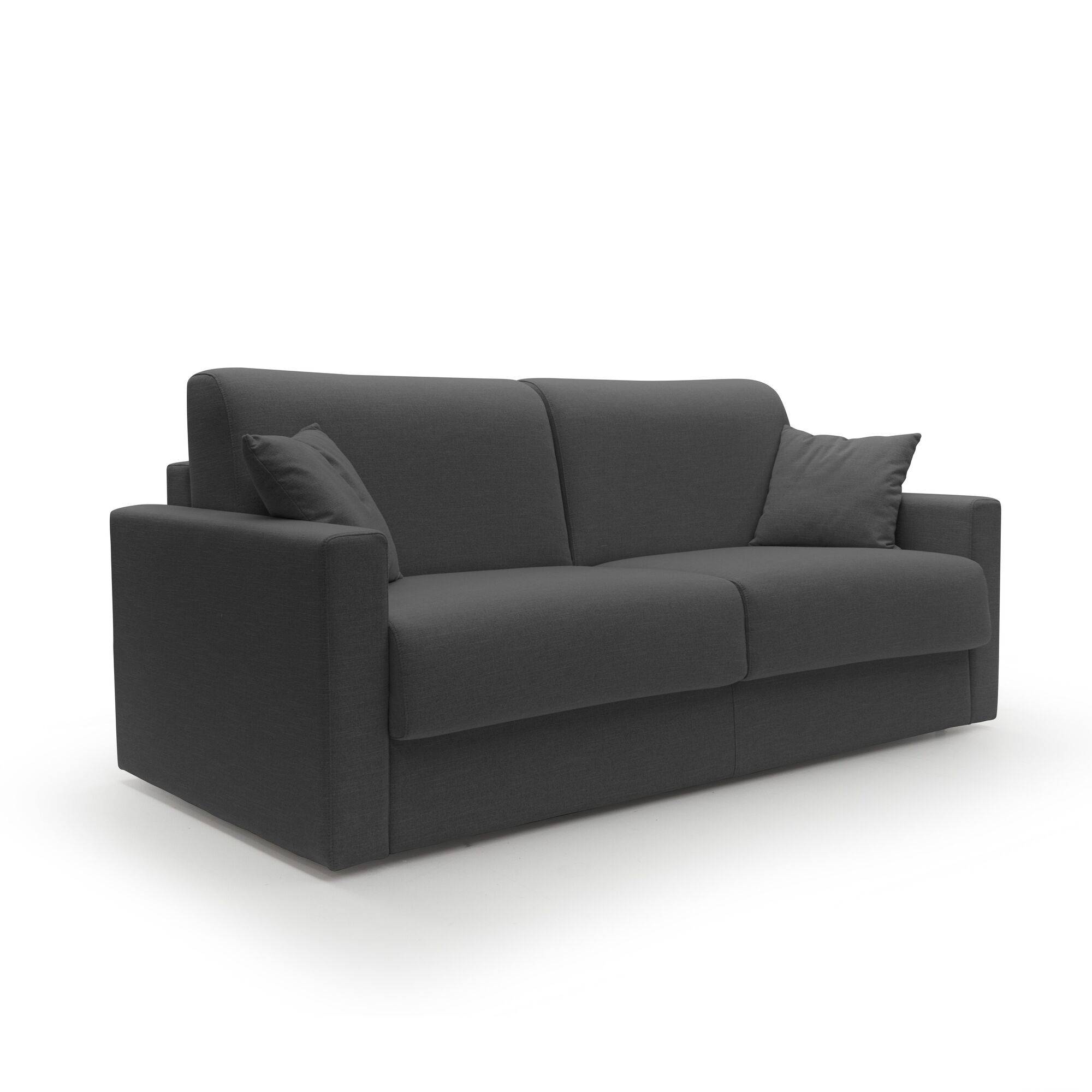 Canapé convertible tissu recyclé déhoussable Aubin