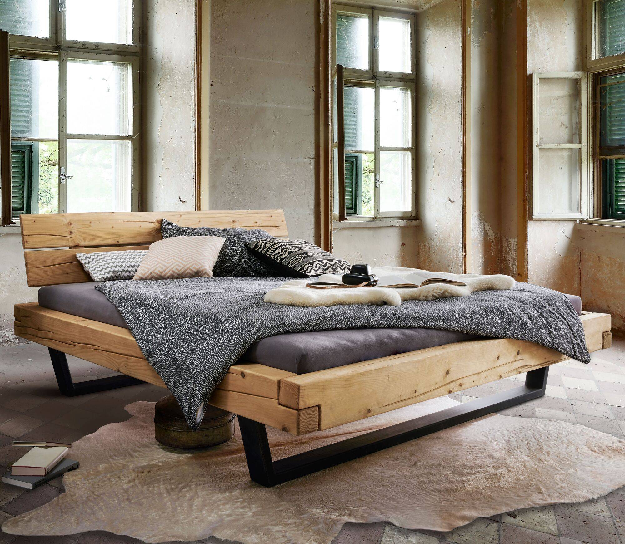 Lit chêne massif Clément