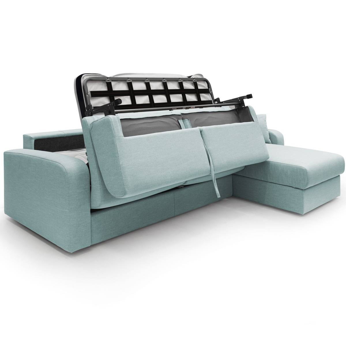 Canapé d'angle convertible et réversible tissu recyclé déhoussable Alizée Canapé d'angle convertible et réversible tissu recyclé déhoussable Alizée