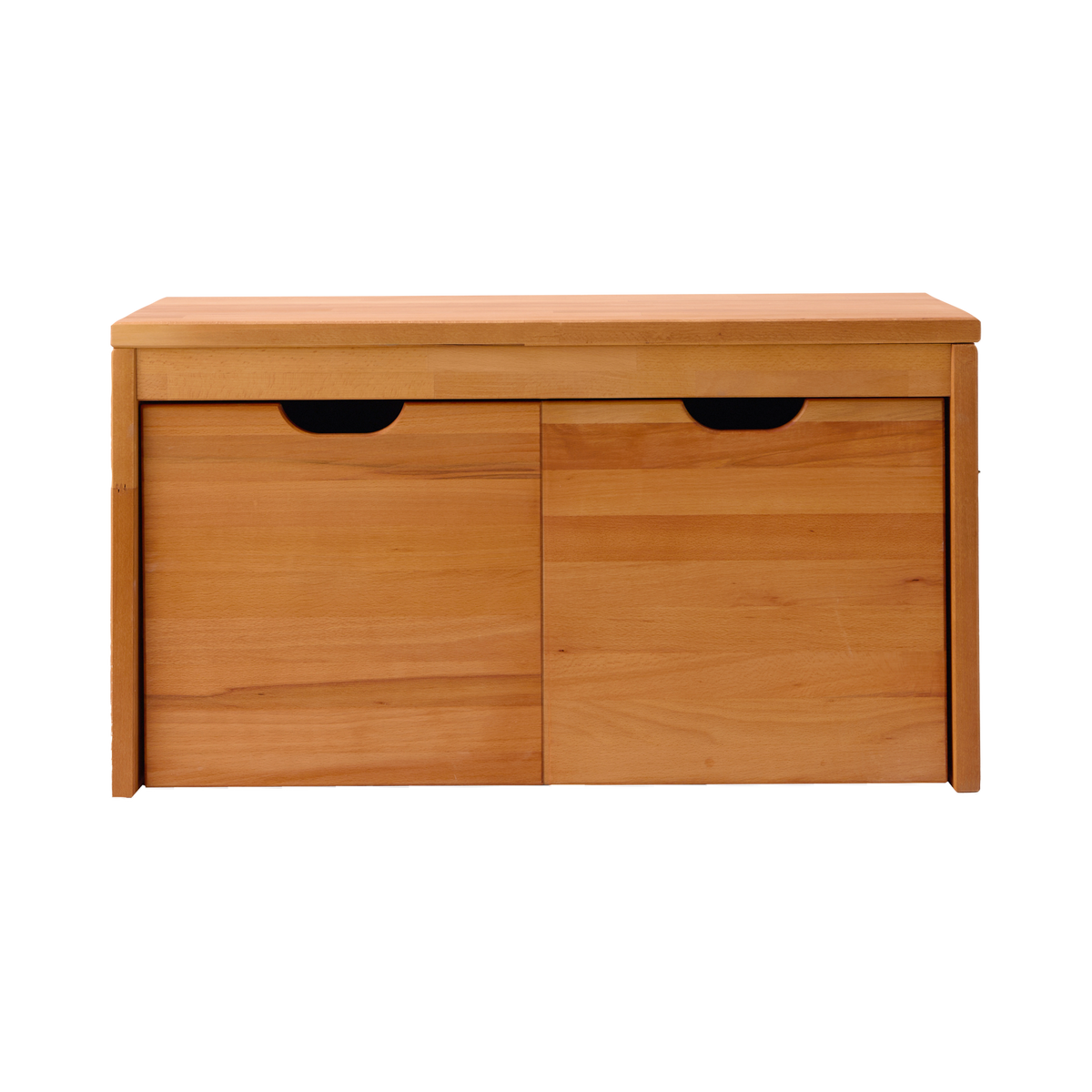 Banc bois massif 2 cubes de rangement Cyriel Banc bois massif 2 cubes de rangement Cyriel