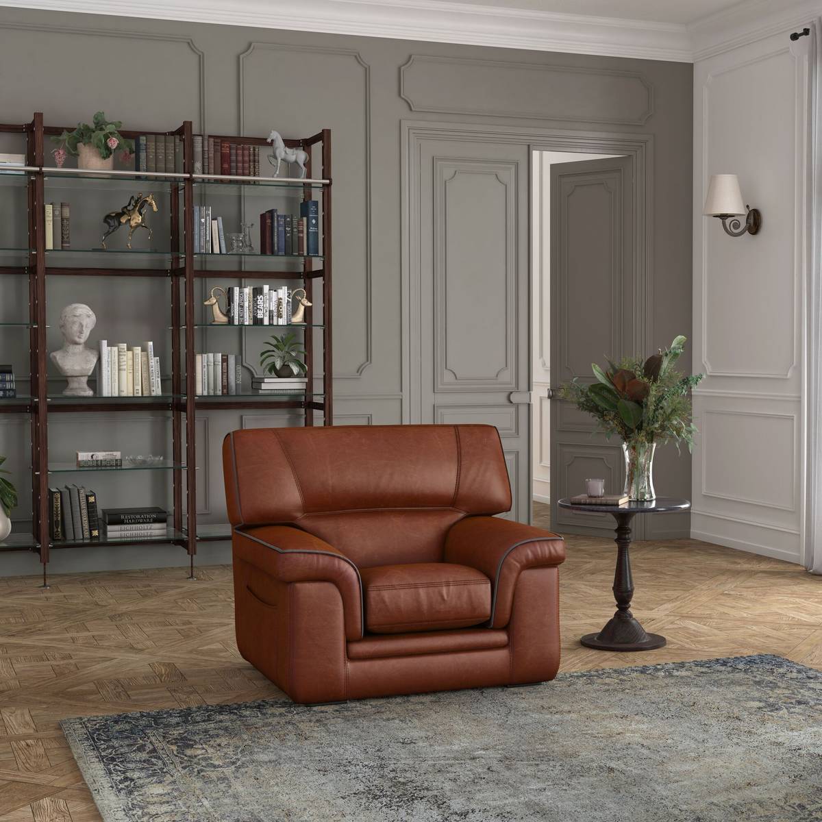 Fauteuil cuir Valentina Fauteuil cuir Valentina
