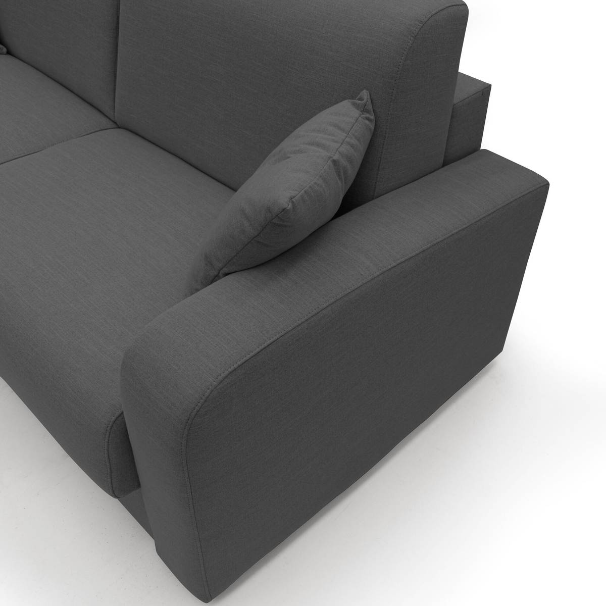 Canapé d'angle convertible et réversible tissu recyclé déhoussable Alizée Canapé d'angle convertible et réversible tissu recyclé déhoussable Alizée