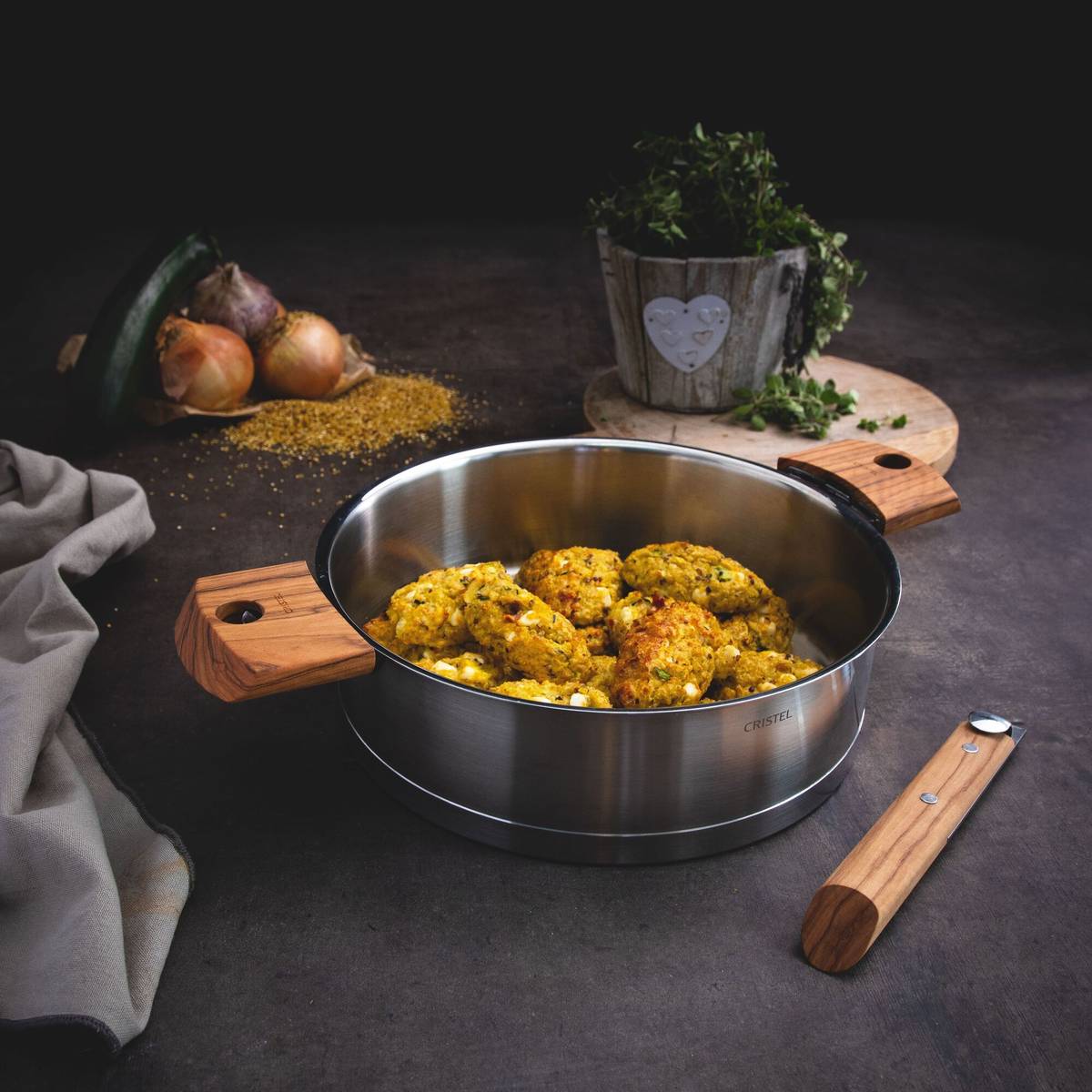 Sauteuse inox Strate amovible Sauteuse inox Strate amovible