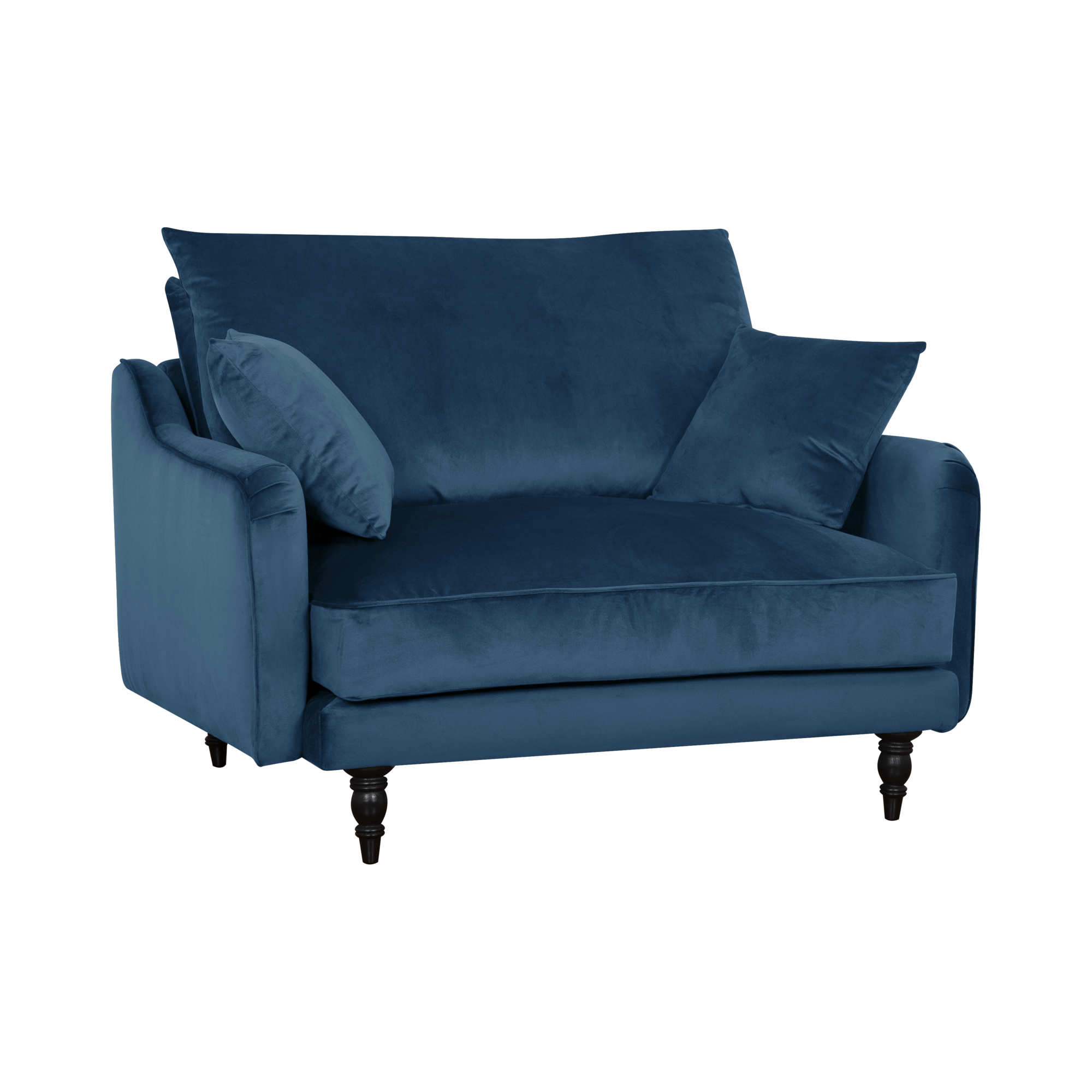 Fauteuil XXL velours Olie