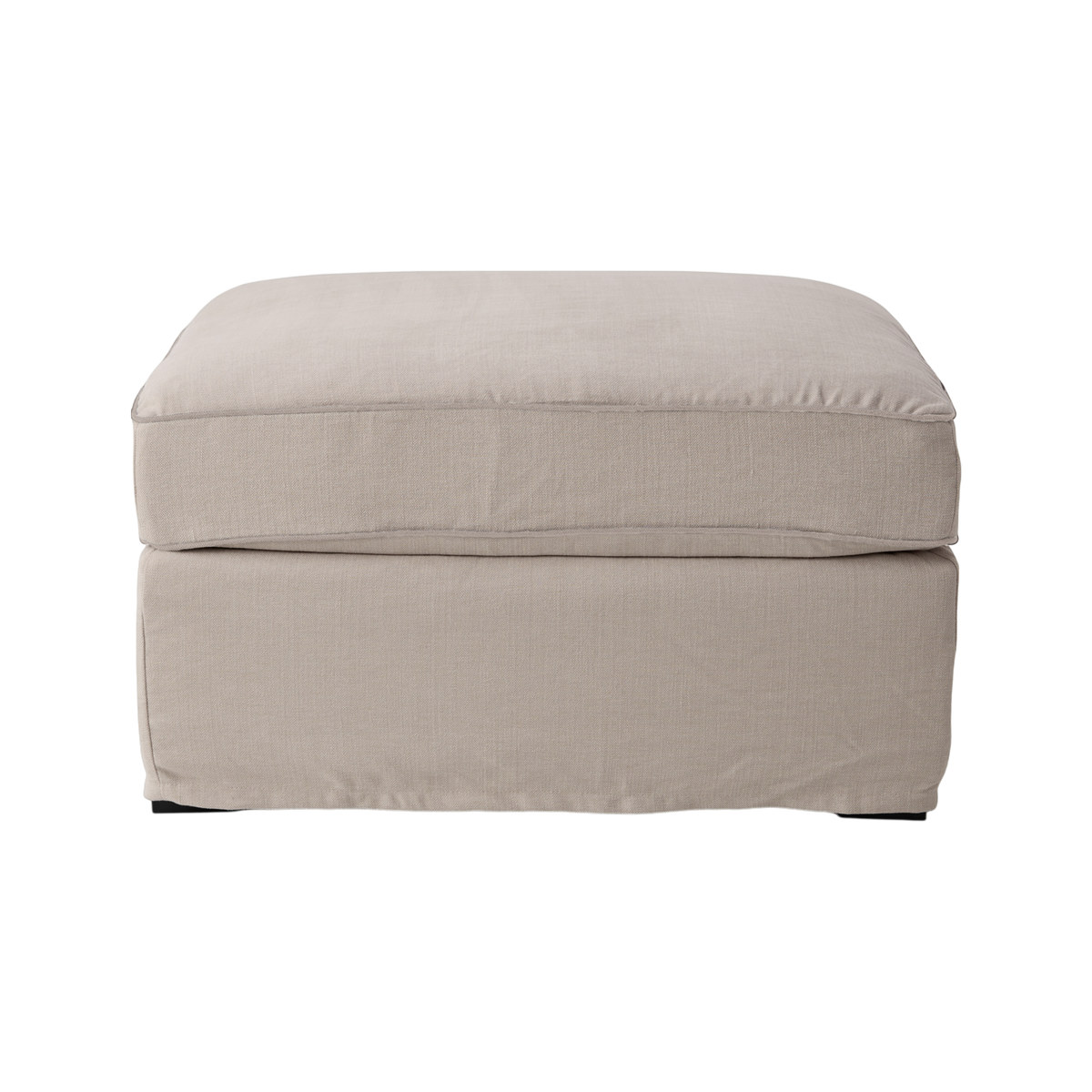 Pouf coton/lin déhoussable Margot Pouf coton/lin déhoussable Margot