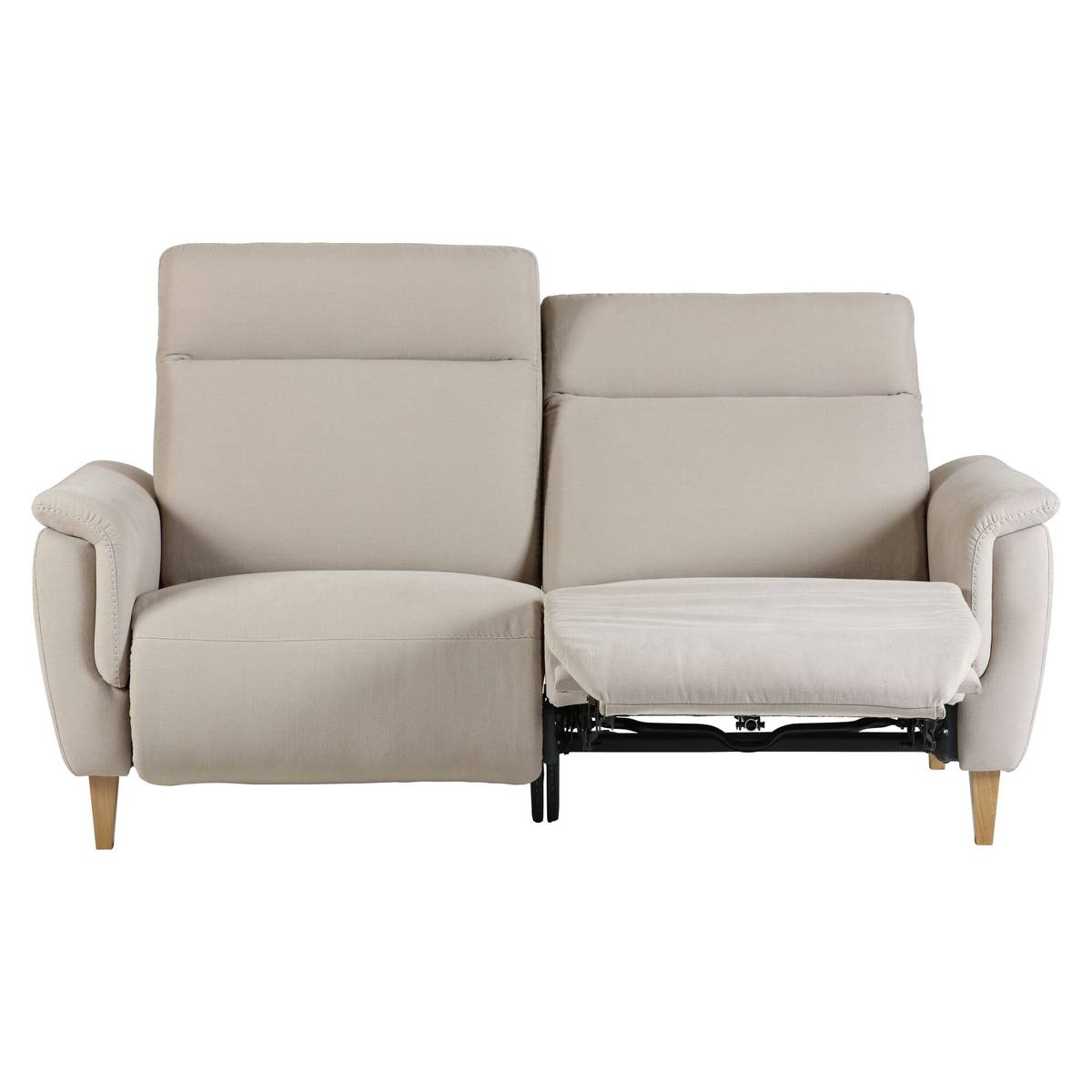 Canapé relax electrique coton lin Bergen Canapé relax electrique coton lin Bergen