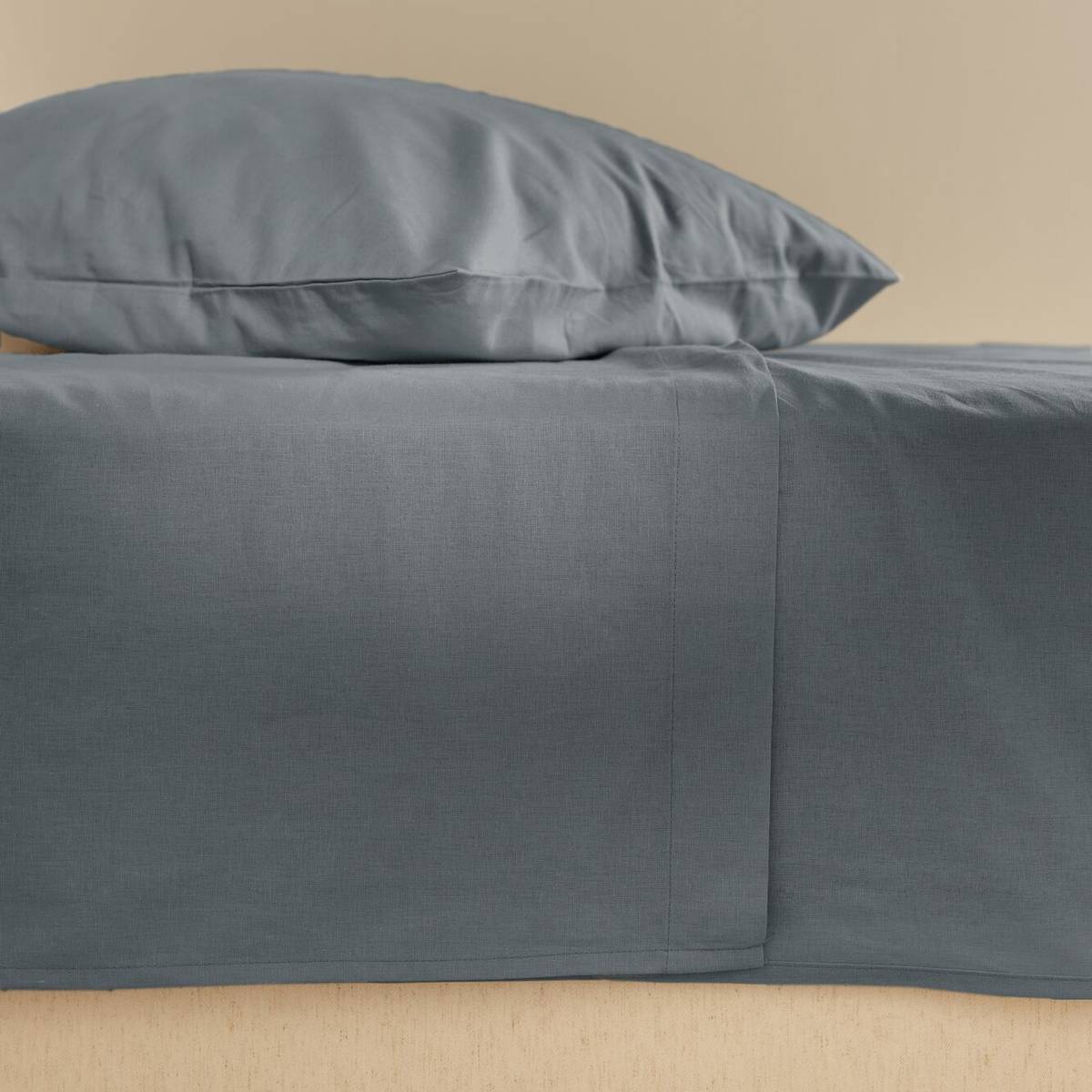 Drap plat coton lin Valentine Drap plat coton lin Valentine