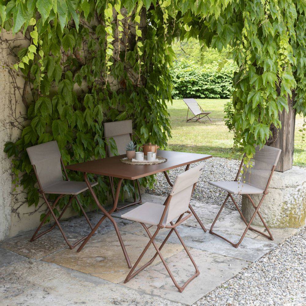 Table Rectangulaire Pliante Balcony Colorblock - Image 1