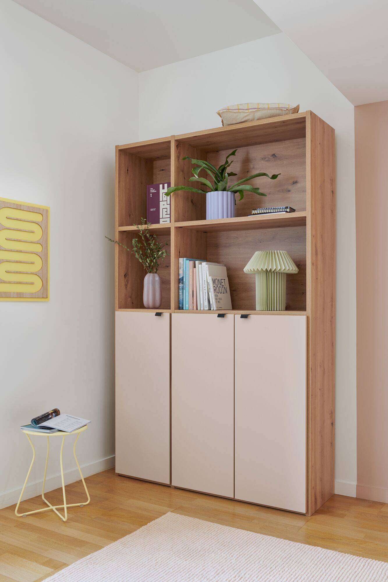 Bibliothèque 3 portes L129 cm Marlone