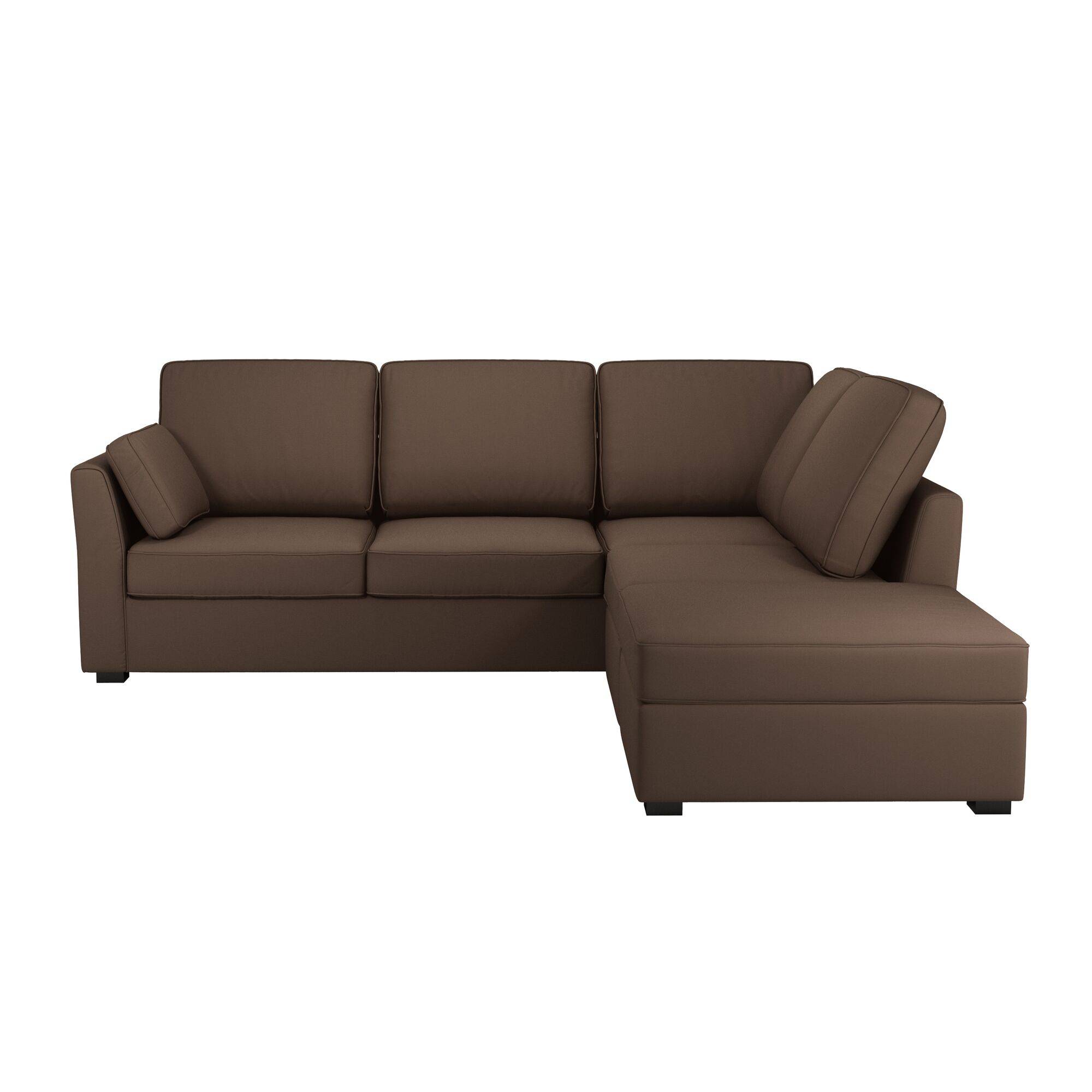 Canapé d'angle réversible tissu coton déhoussable Marbella