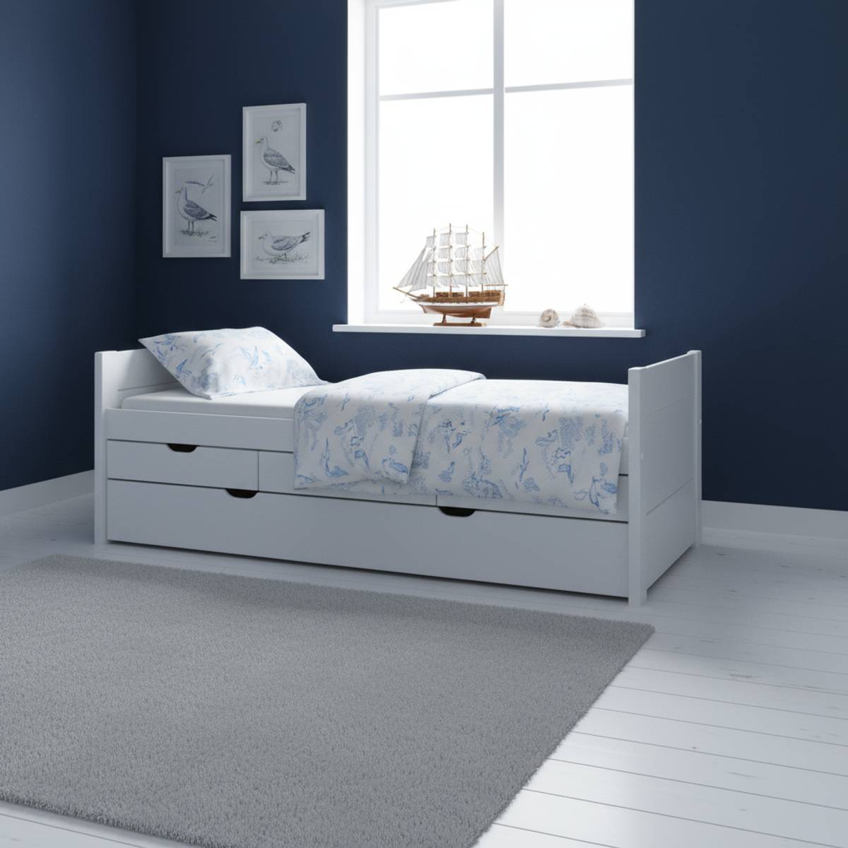 Lit gigogne + tiroirs Tom Lit gigogne + tiroirs Tom