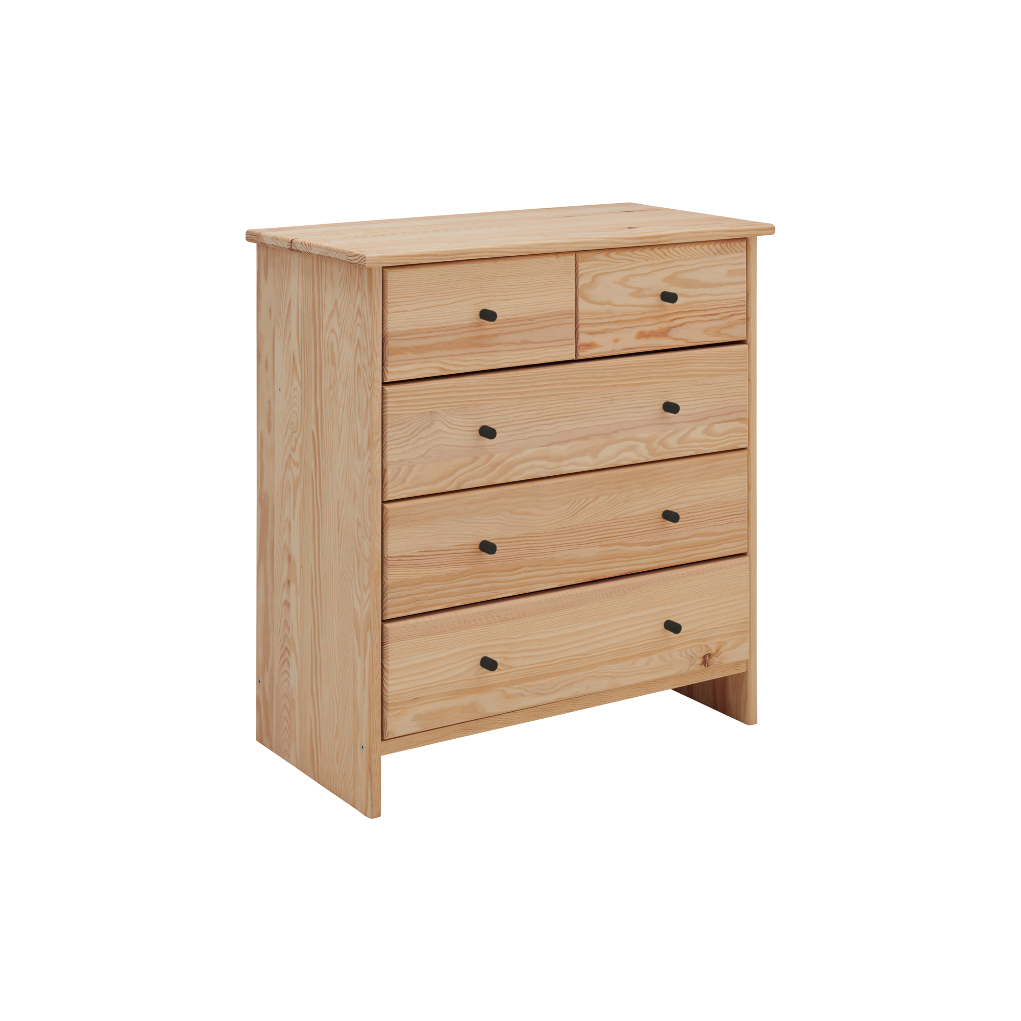 Commode bois massif 5 tiroirs Iris