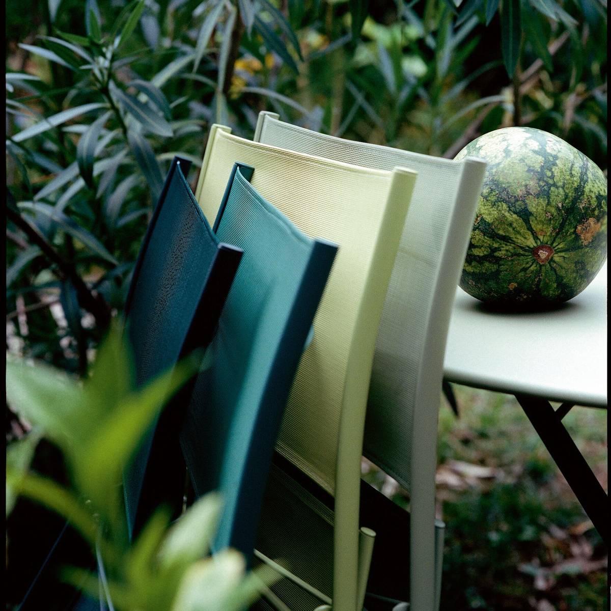 Lot de 2 Chaises Pliantes Plein Air en Acier Lot de 2 Chaises Pliantes Plein Air en Acier