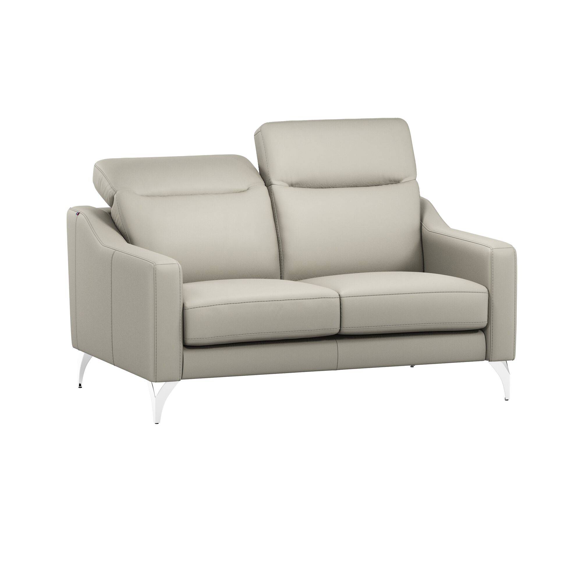 Canapé cuir têtières relevables Ben