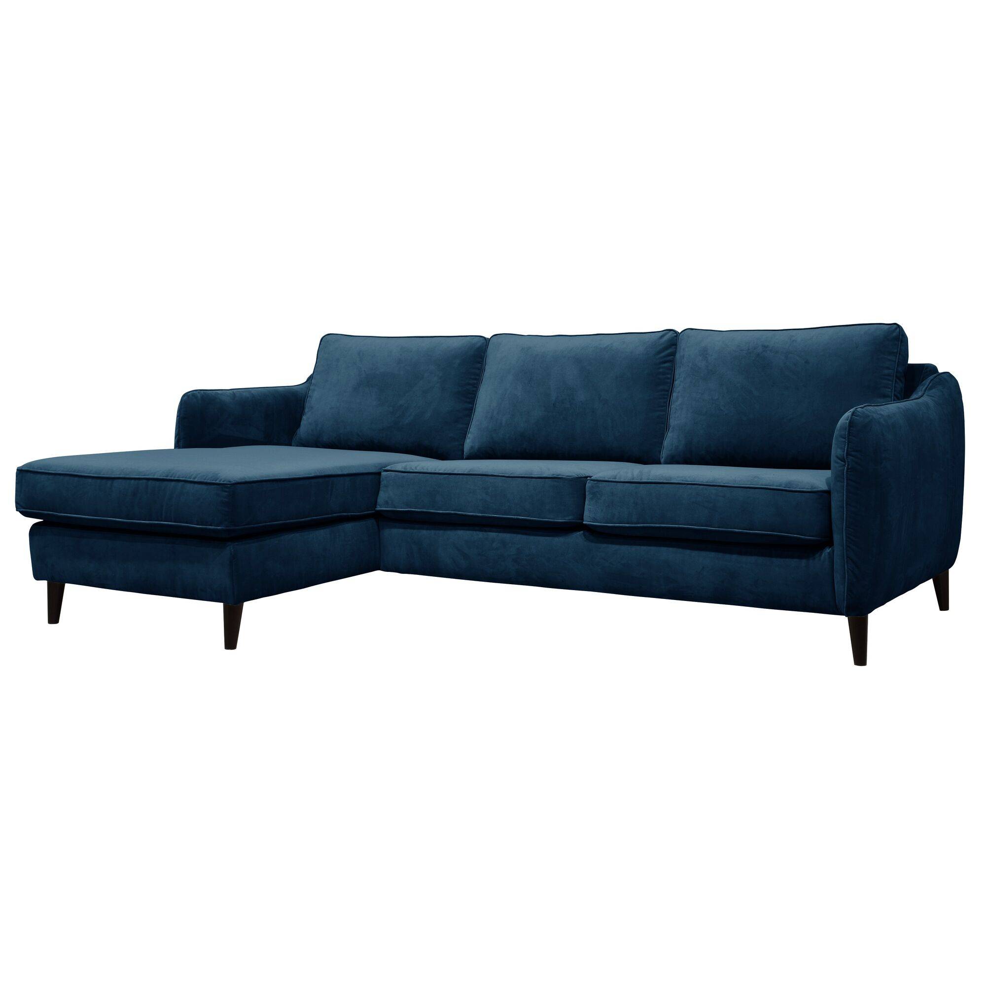Canapé d'angle convertible velours Prince