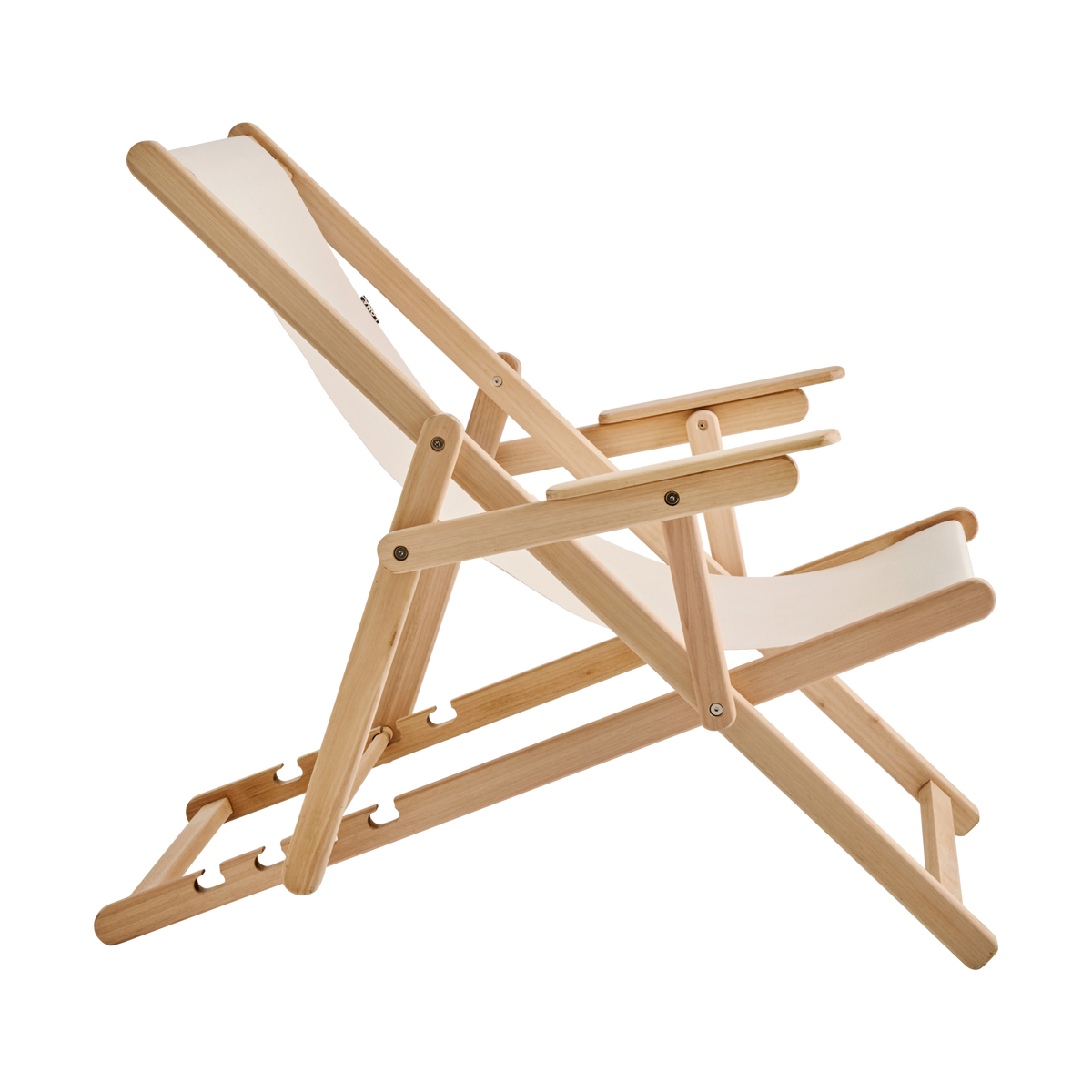 Chilienne Pliante avec Accoudoirs en Bois LONA Chilienne Pliante avec Accoudoirs en Bois LONA