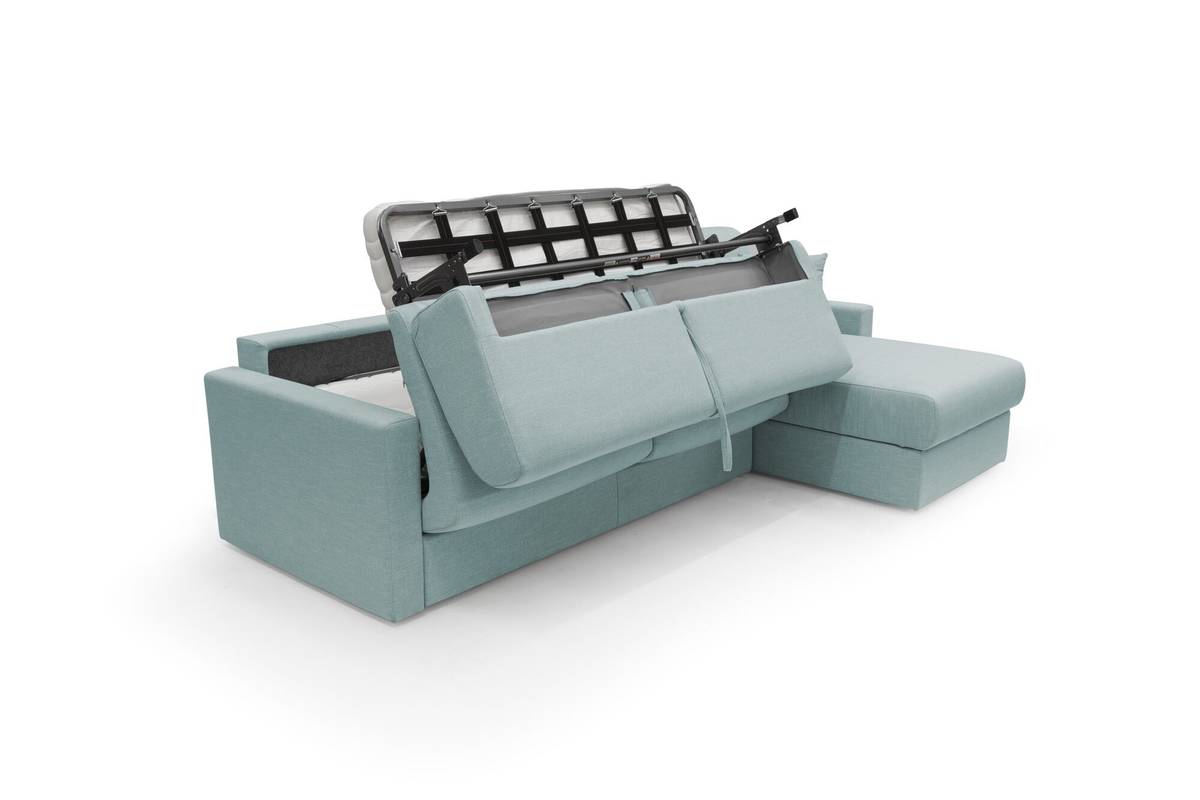 Canapé d'angle convertible et réversible tissu recyclé déhoussable Aubin Canapé d'angle convertible et réversible tissu recyclé déhoussable Aubin