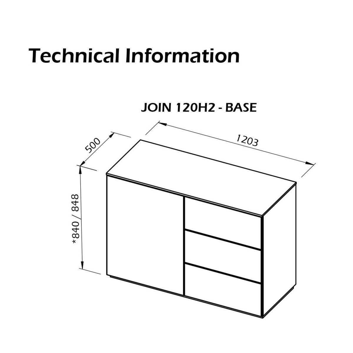 Buffet 1 porte 3 tiroirs Tilda Buffet 1 porte 3 tiroirs Tilda